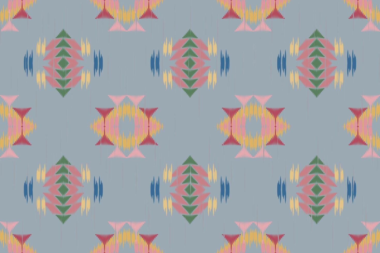 ikat floral cachemir bordado en blanco fondo.ikat étnico oriental modelo tradicional.azteca estilo resumen vector ilustración.diseño para textura,tela,ropa,envoltura,decoración,bufanda,alfombra