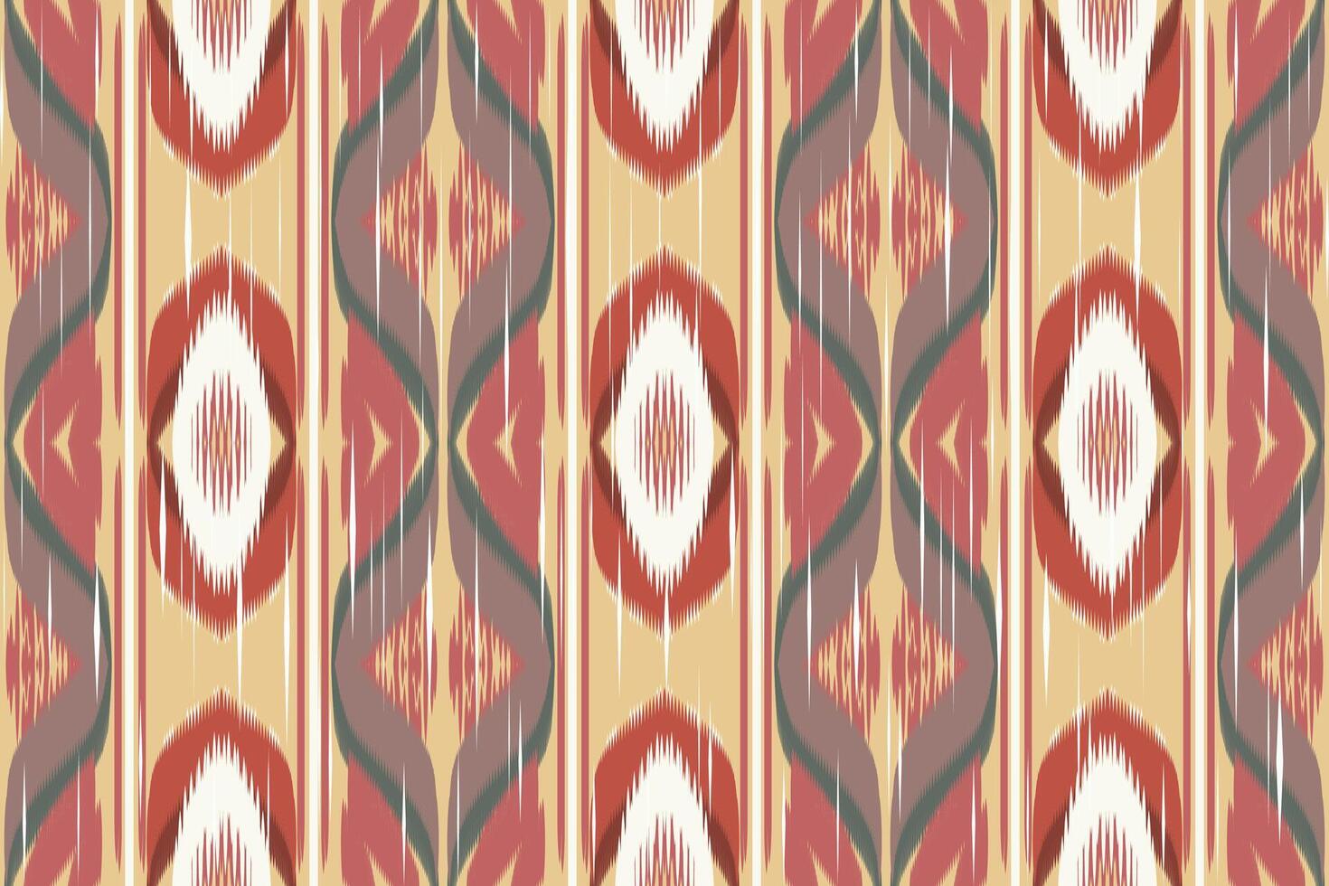 ikat cachemir bordado en el tela en indonesia, india y asiático países.geométricos étnico oriental sin costura patrón.azteca estilo. ilustración.diseño para textura,tela,ropa,envoltura,alfombra. vector