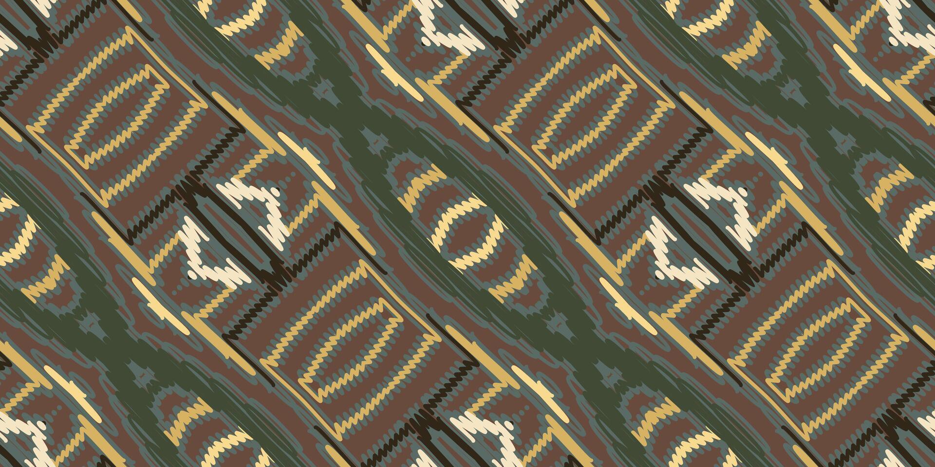 Corbata colorante modelo sin costura Mughal arquitectura motivo bordado, ikat bordado vector diseño para impresión vyshyvanka mantel individual edredón pareo de malasia pareo de malasia playa kurtis indio motivos