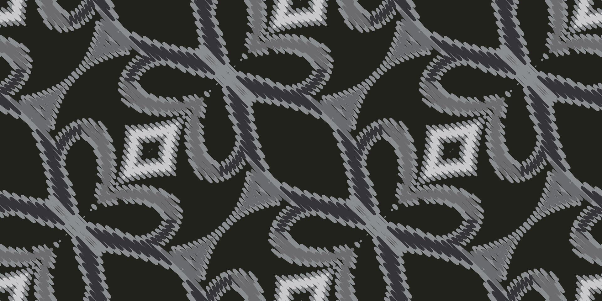 Baroque pattern Seamless Mughal architecture Motif embroidery, Ikat embroidery vector Design for Print tie dyeing pillowcase sambal puri kurti mughal architecture
