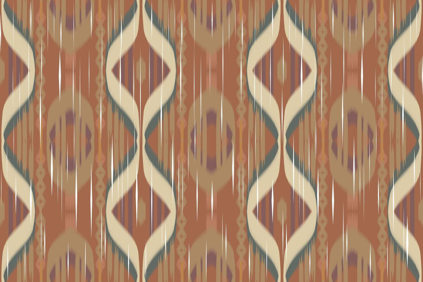 ikat cachemir bordado en el tela en indonesia, india y asiático países.geométricos étnico oriental sin costura patrón.azteca estilo. ilustración.diseño para textura,tela,ropa,envoltura,alfombra. vector