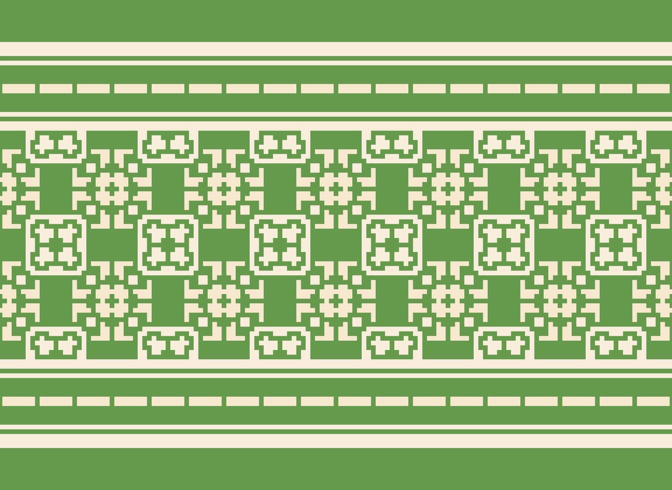 cruzar puntada borde. bordado cruzar puntada. étnico patrones. geométrico étnico indio modelo. nativo étnico patrón.textura textil tela ropa prendas de punto impresión. píxel horizontal sin costura vector. vector