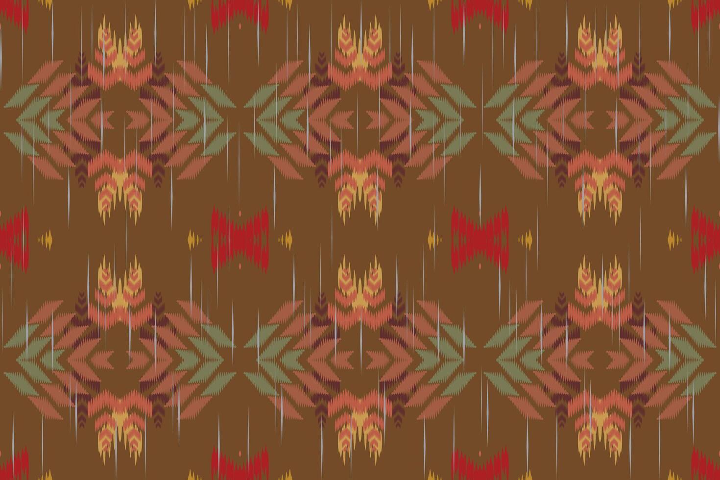 ikat floral cachemir bordado en blanco fondo.ikat étnico oriental modelo tradicional.azteca estilo resumen vector ilustración.diseño para textura,tela,ropa,envoltura,decoración,bufanda,alfombra