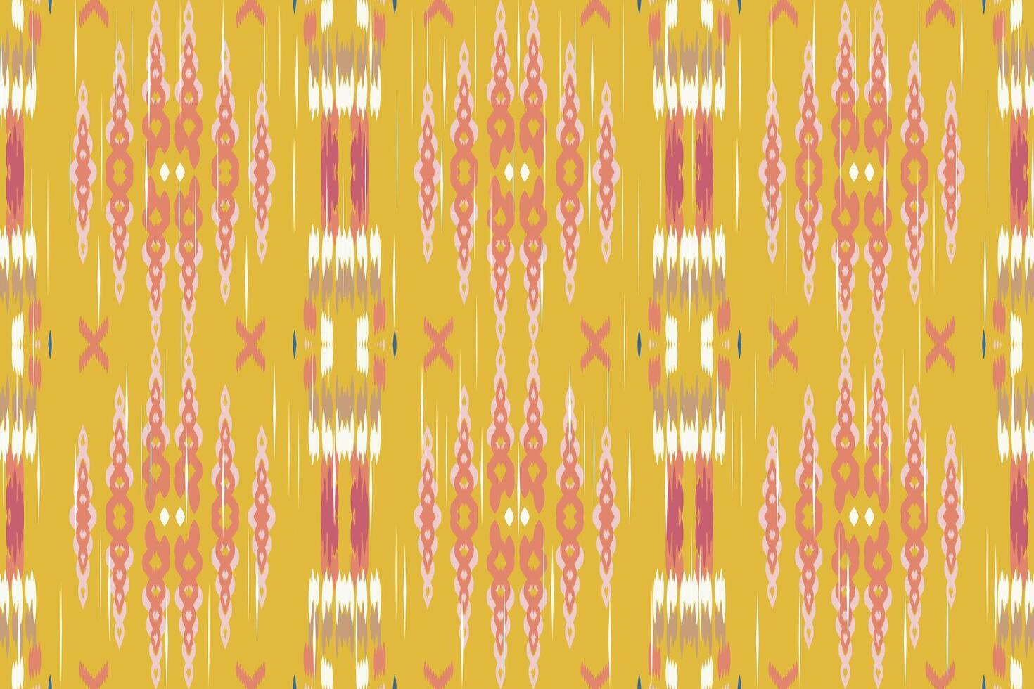 Ikat Paisley Embroidery on the Fabric in Indonesia,india and Asian countries.geometric Ethnic Oriental Seamless pattern.aztec Style. illustration.design for Texture,fabric,clothing,wrapping,carpet. vector