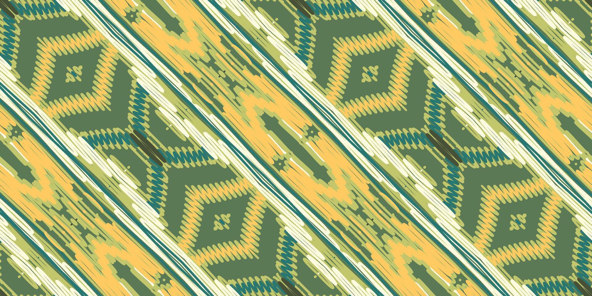Ikat Floral Paisley Embroidery on White background.ikat Ethnic Oriental Pattern traditional.aztec Style Abstract Vector illustration.design for Texture,fabric,clothing,wrapping,decoration,scarf,carpet