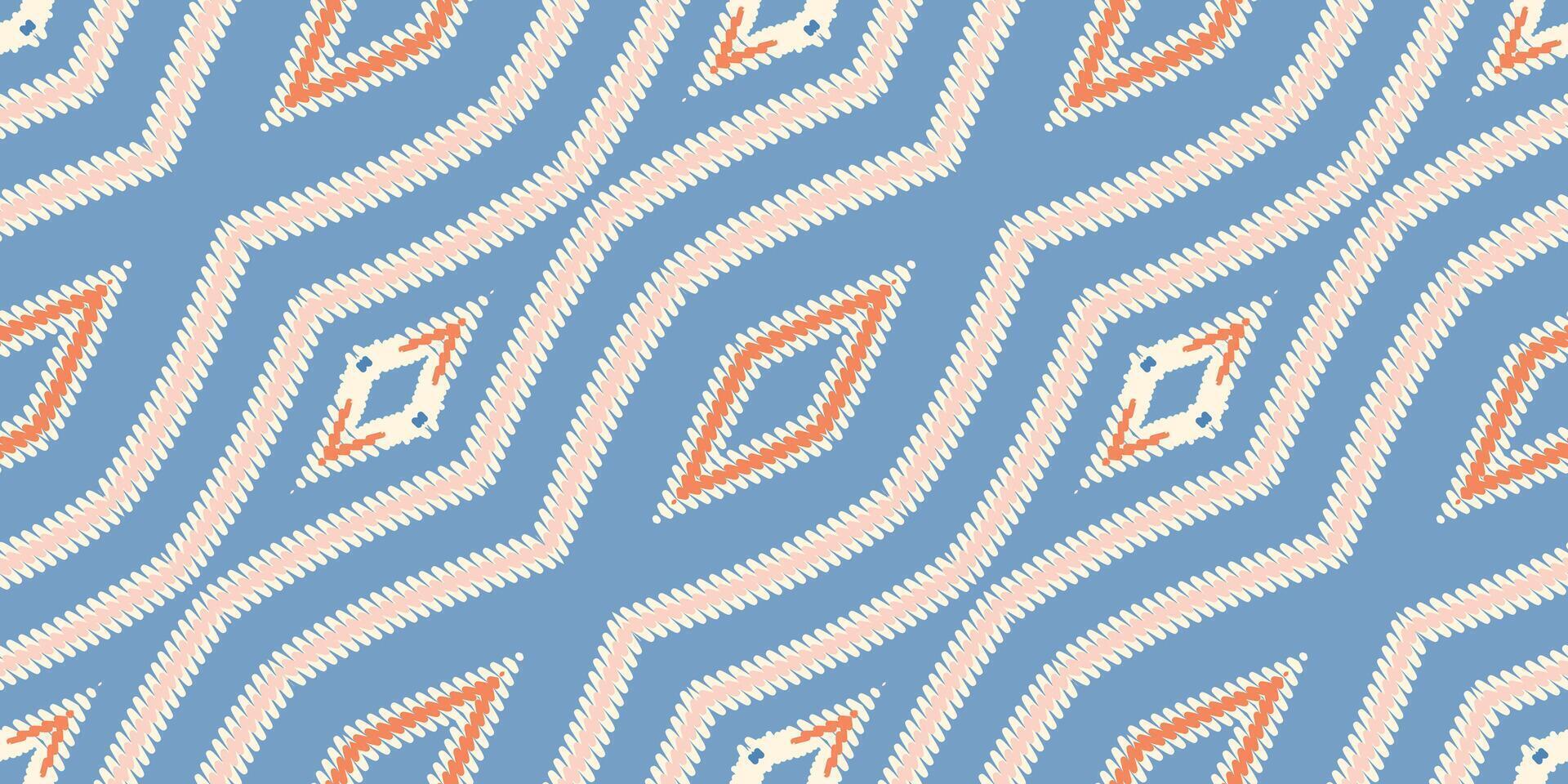 Tie dye Pattern Seamless Mughal architecture Motif embroidery, Ikat embroidery vector Design for Print egyptian pattern tibetan mandala bandanna