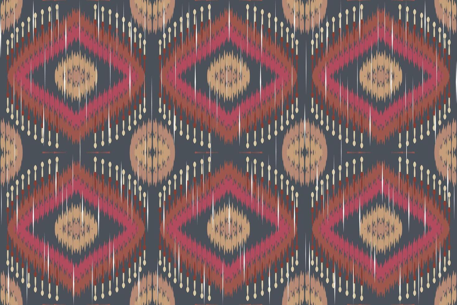 ikat cachemir bordado en el tela en indonesia, india y asiático países.geométricos étnico oriental sin costura patrón.azteca estilo. ilustración.diseño para textura,tela,ropa,envoltura,alfombra. vector