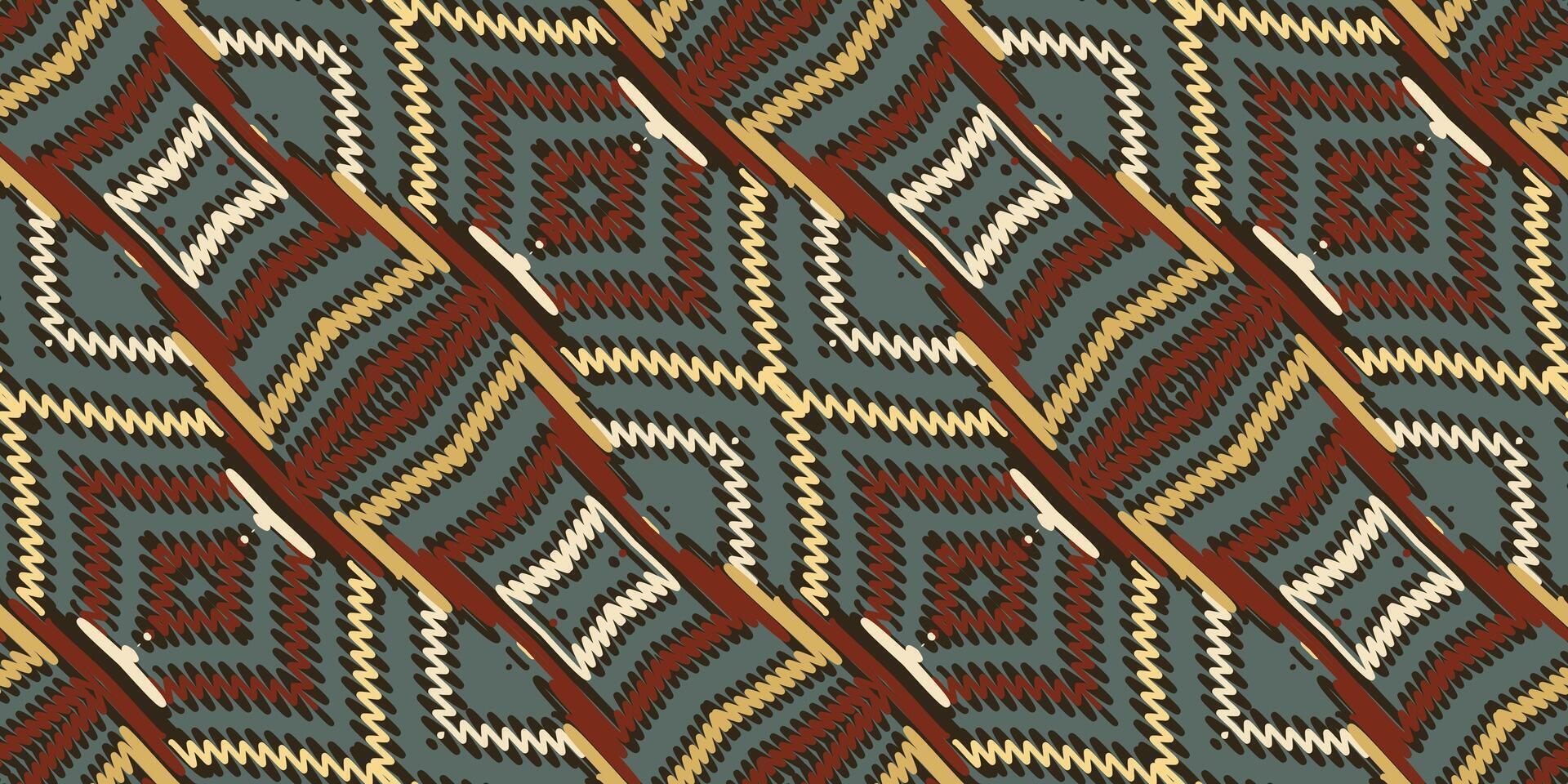 Corbata colorante modelo sin costura australiano aborigen modelo motivo bordado, ikat bordado vector diseño para impresión australiano cortina modelo geométrico almohada modelo curti Mughal flores