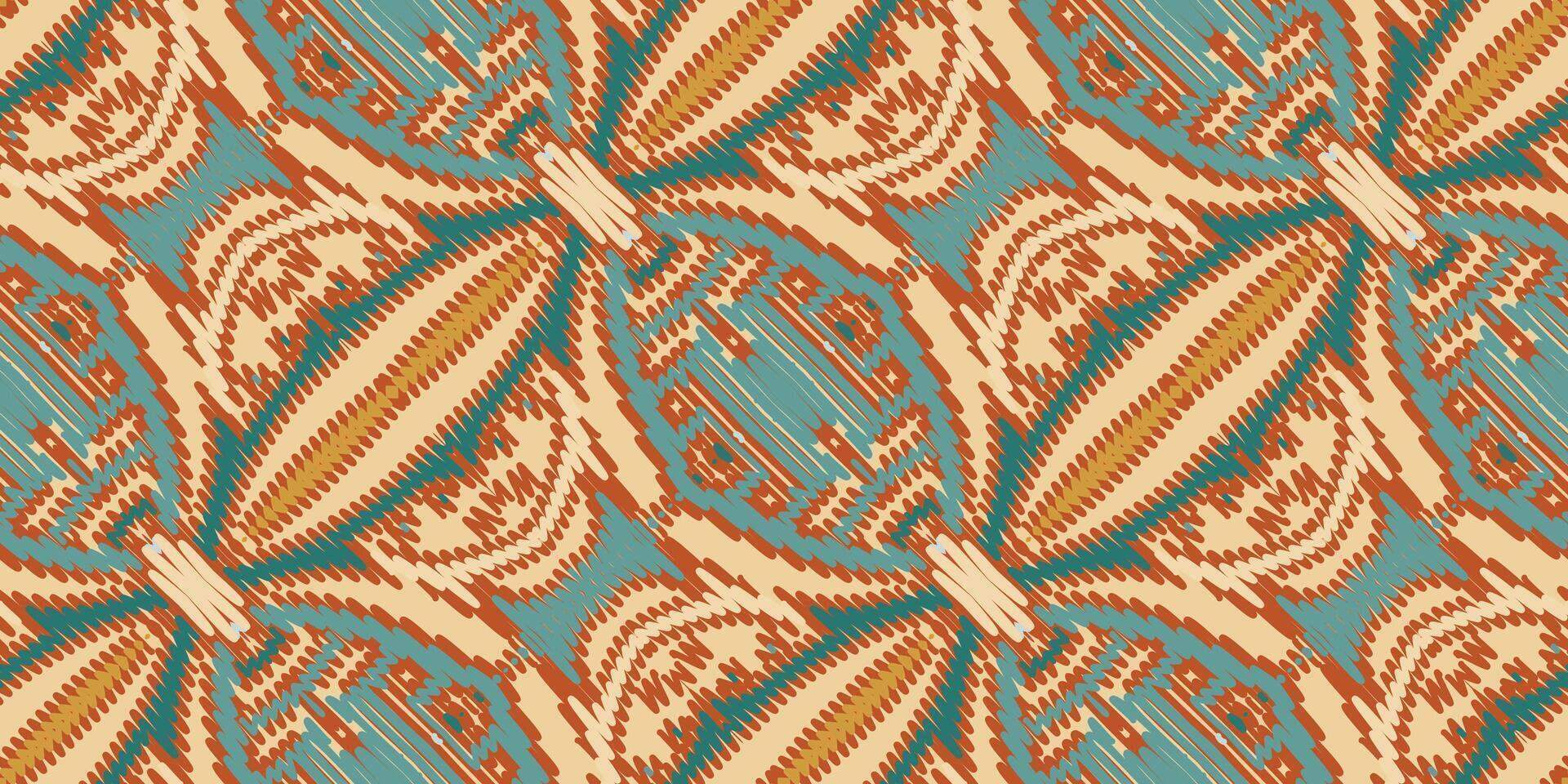 africano ikat cachemir bordado. geométrico étnico oriental sin costura modelo tradicional antecedentes. azteca estilo resumen vector ilustración. diseño para textura, tela, ropa, envase, alfombra.