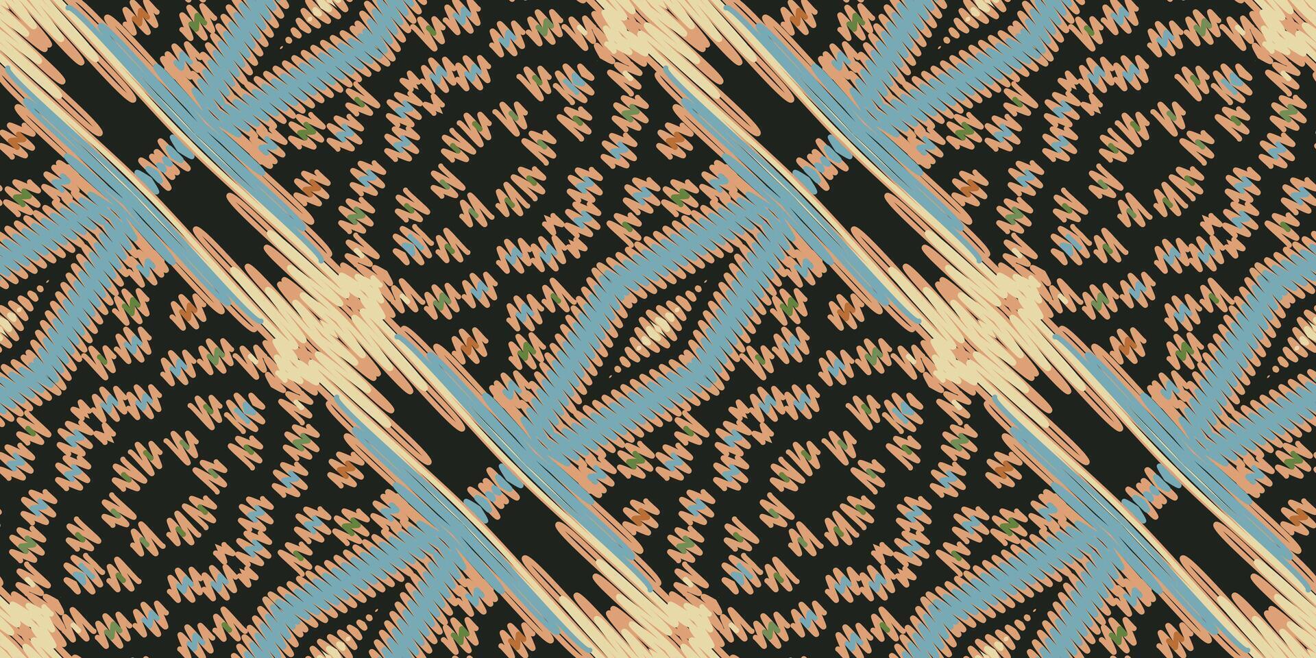 africano ikat cachemir bordado. geométrico étnico oriental sin costura modelo tradicional antecedentes. azteca estilo resumen vector ilustración. diseño para textura, tela, ropa, envase, alfombra.