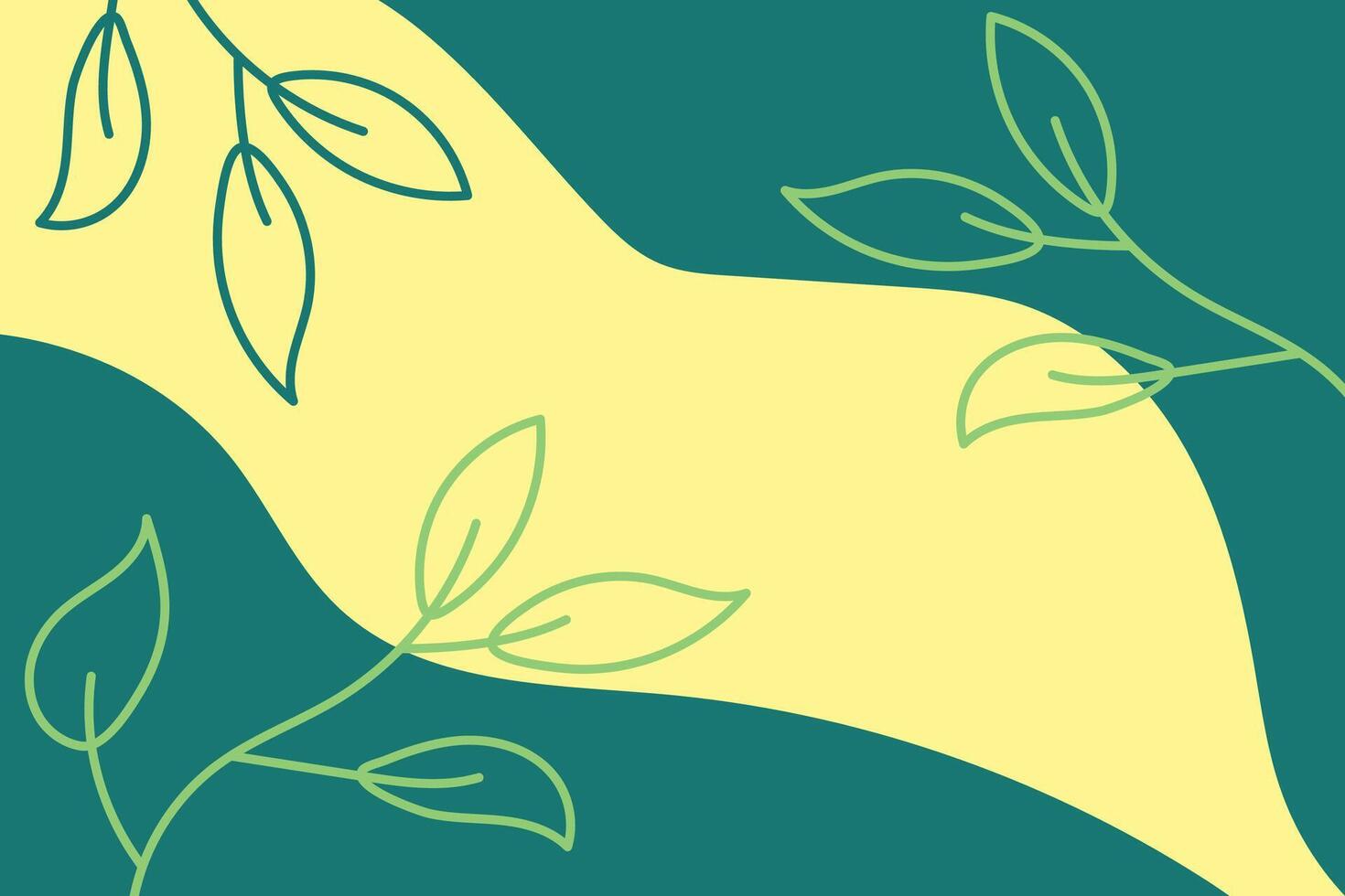 Abstract liquid background with plant or leaf vector