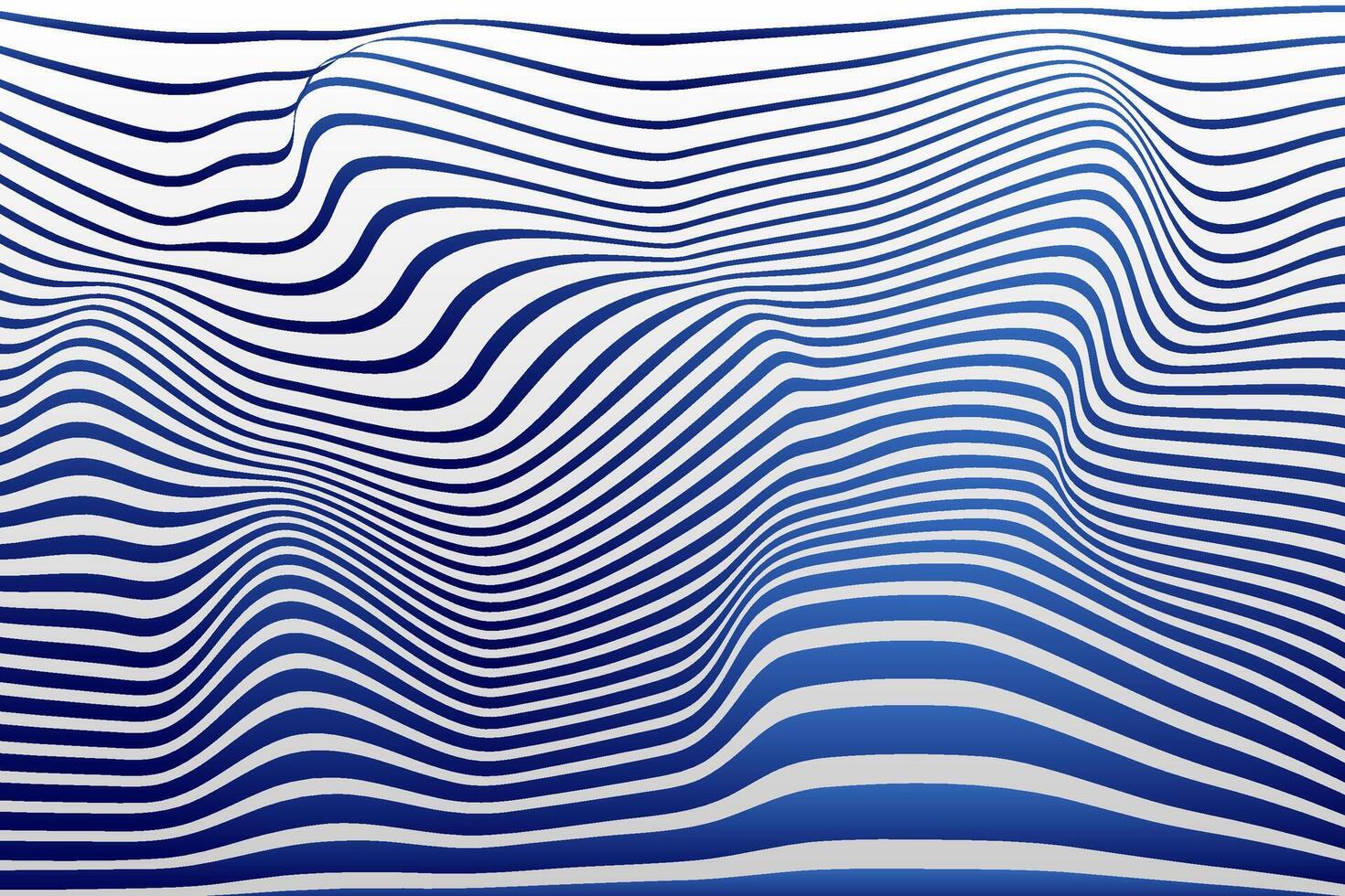 Abstract wave background with blue gradient color vector