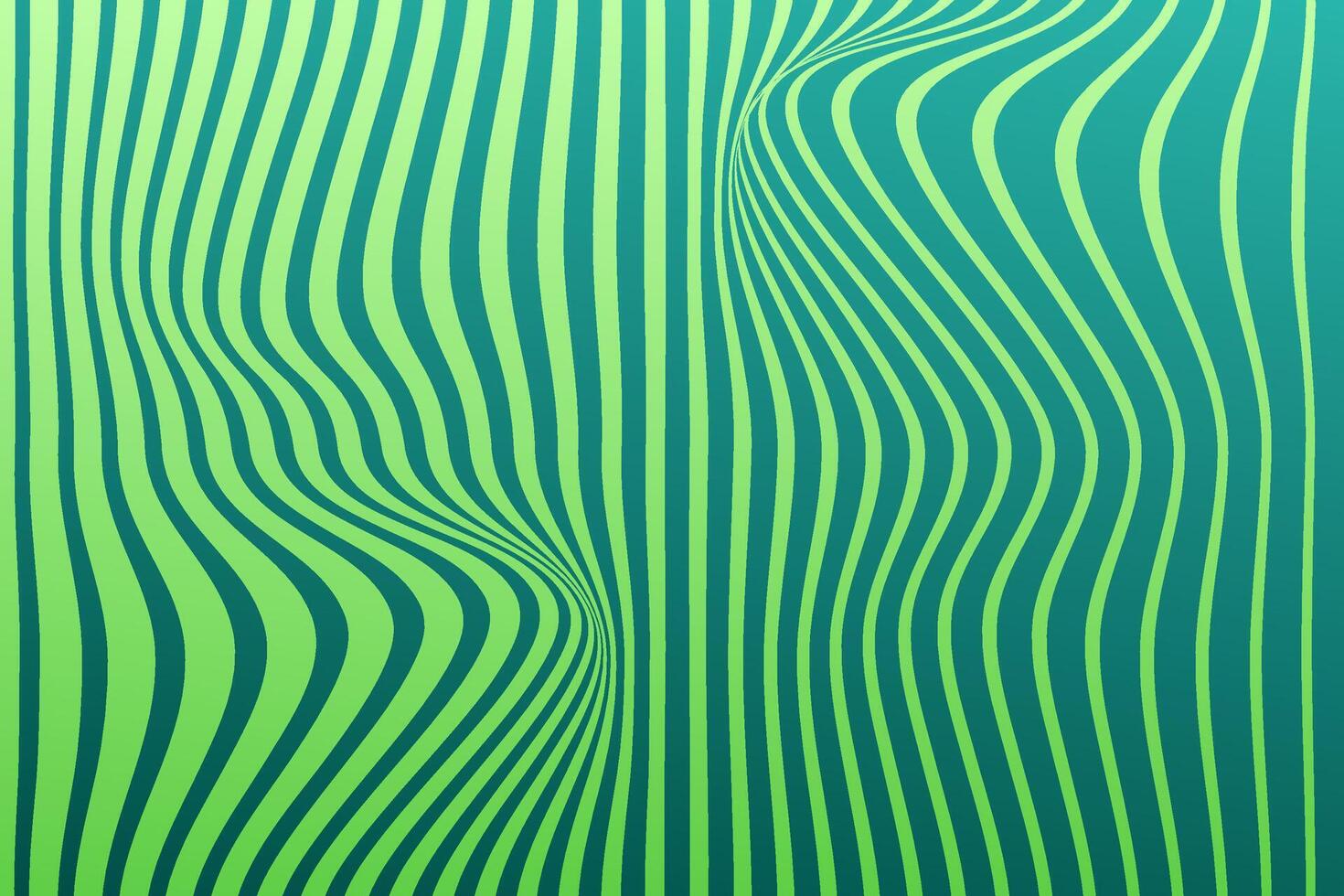 Abstract wave background with green color vector