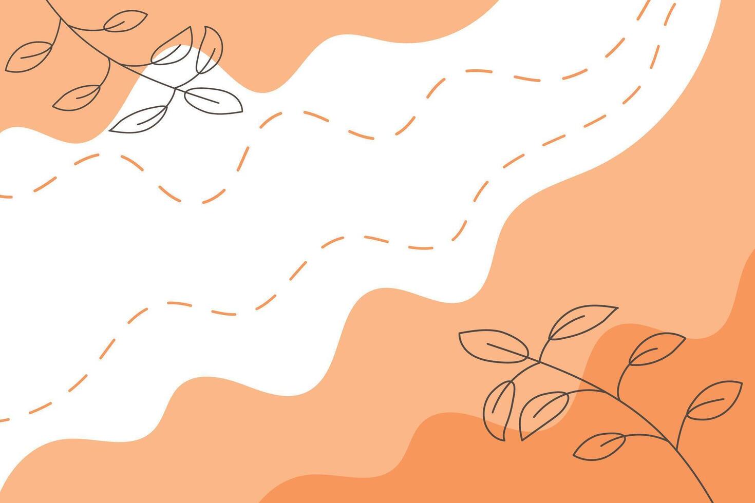 Abstract liquid background with plant or leaf vector