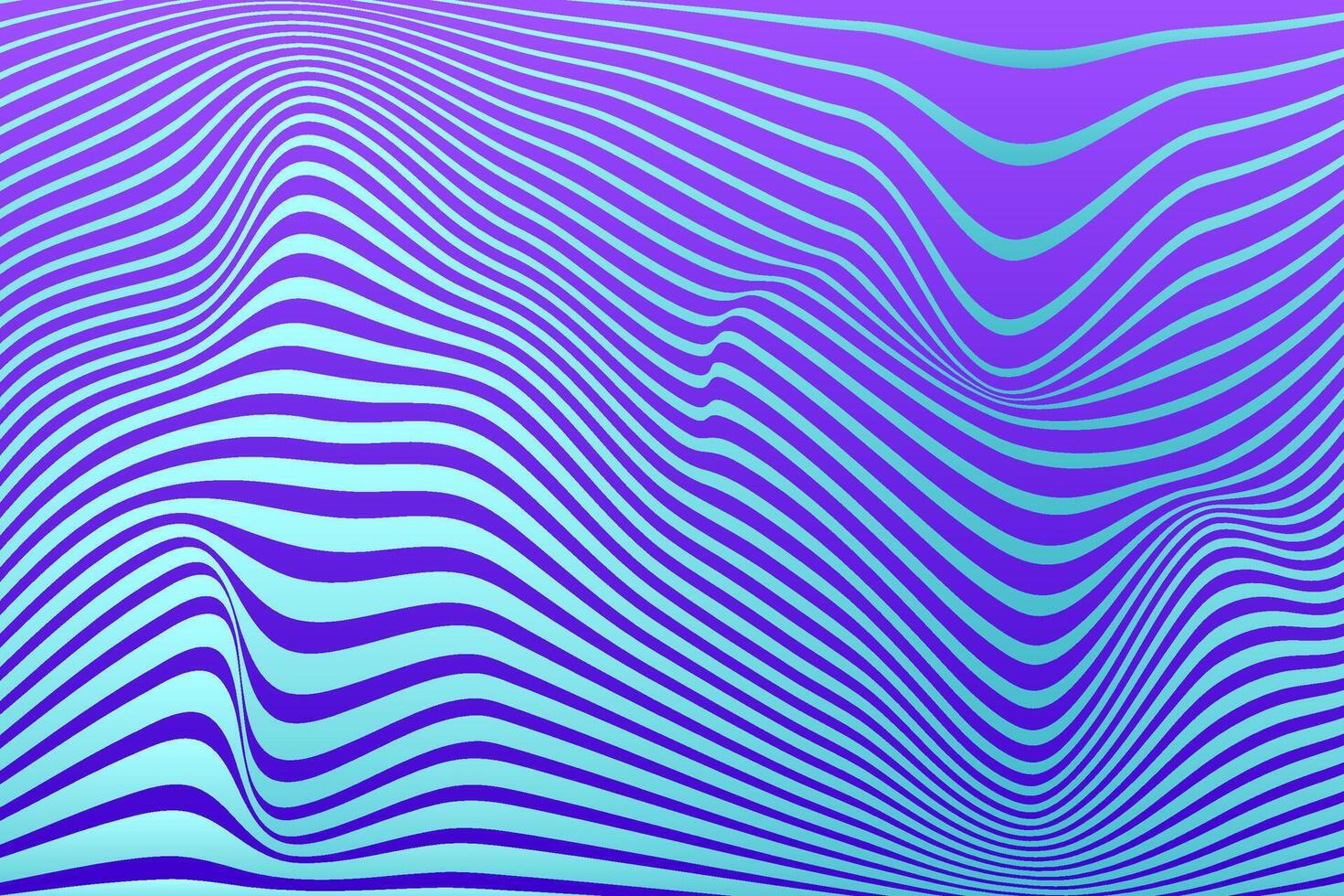 Abstract wave background with purple cyan color vector