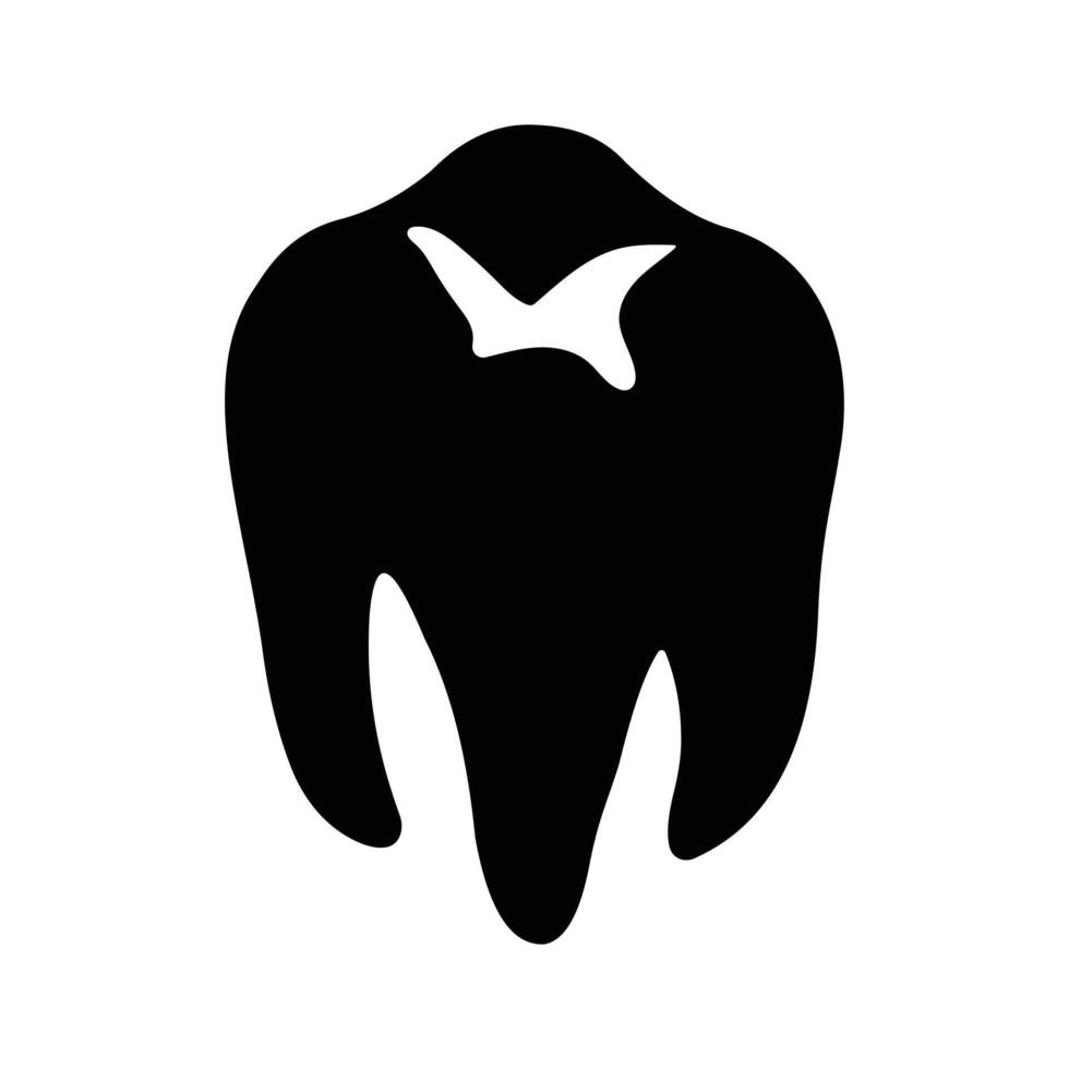 isométrica icono de diente en de moda estilo, arriba para prima utilizar vector