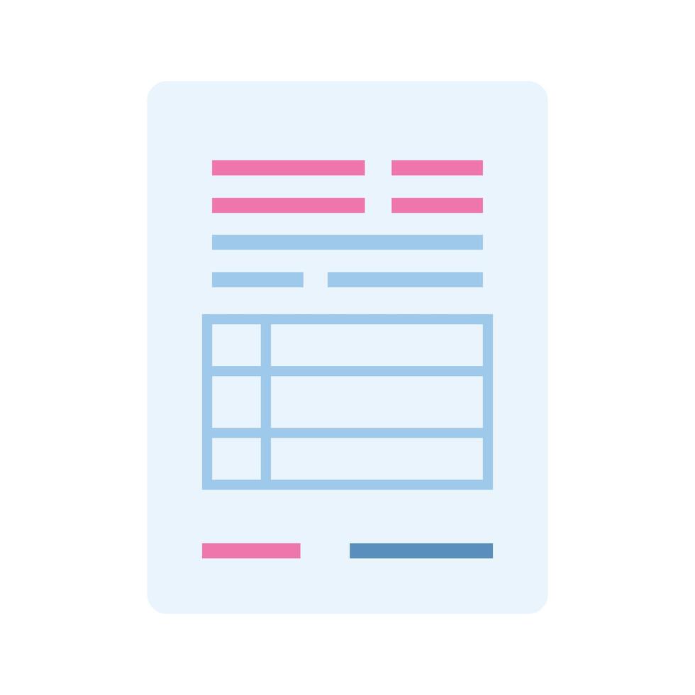 Well designed flat icon of invoice in trendy style vector