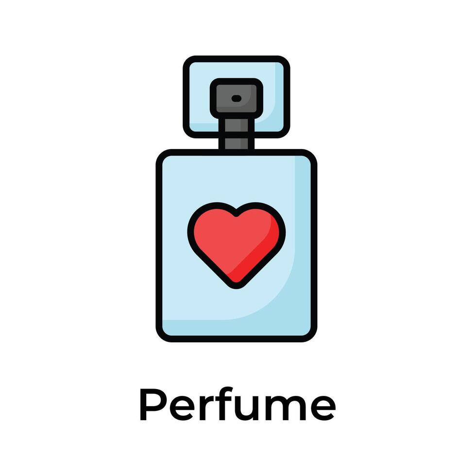 Download trendy icon of perfume, fragrance bottle vector