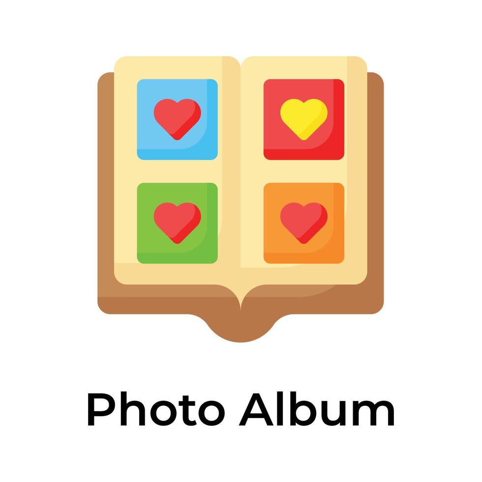 Have a look at this carefully designed photo album vector design