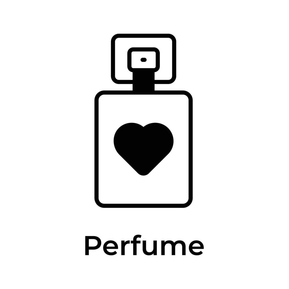 Download trendy icon of perfume, fragrance bottle vector