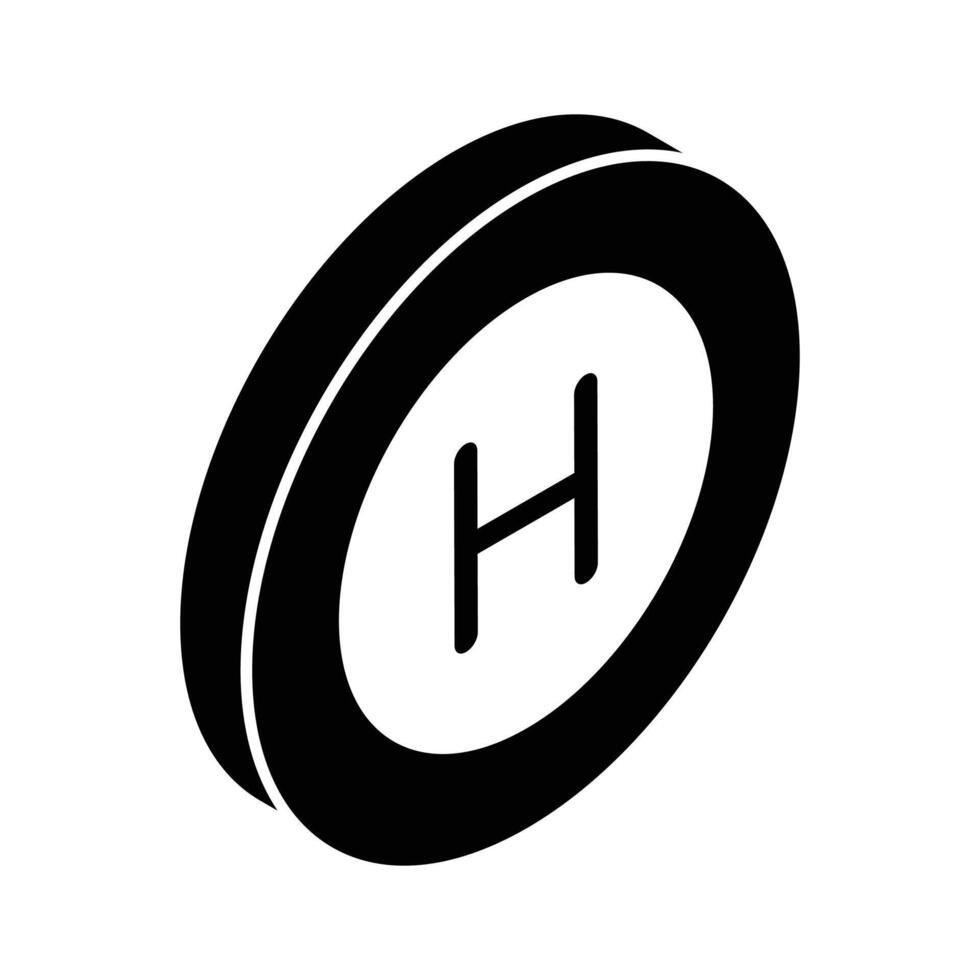 An amazing icon of Hospital sign in modern isometric style, ready for premium use vector