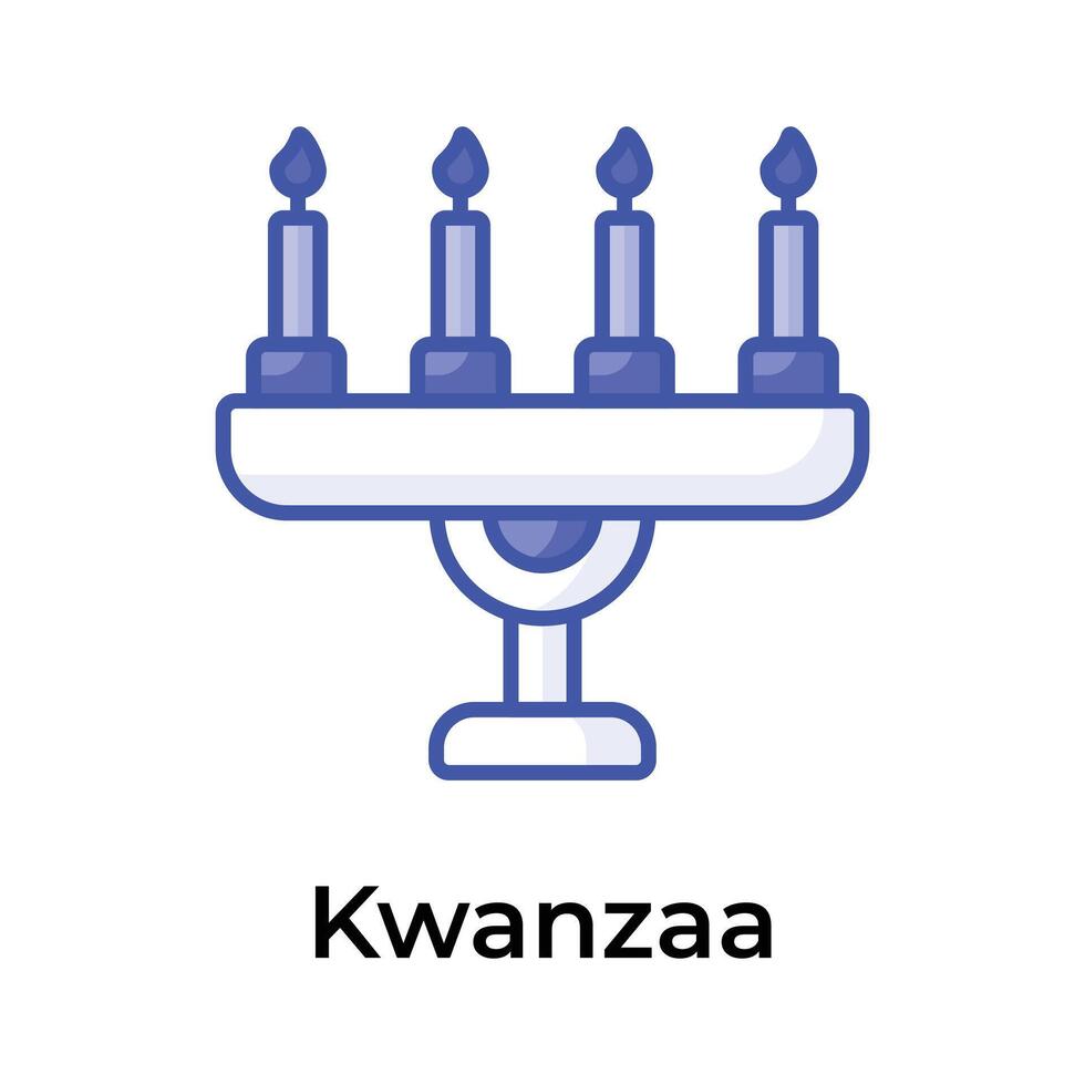 contento kwanzaa, kwanzaa día creativo icono, Listo a utilizar y descargar vector