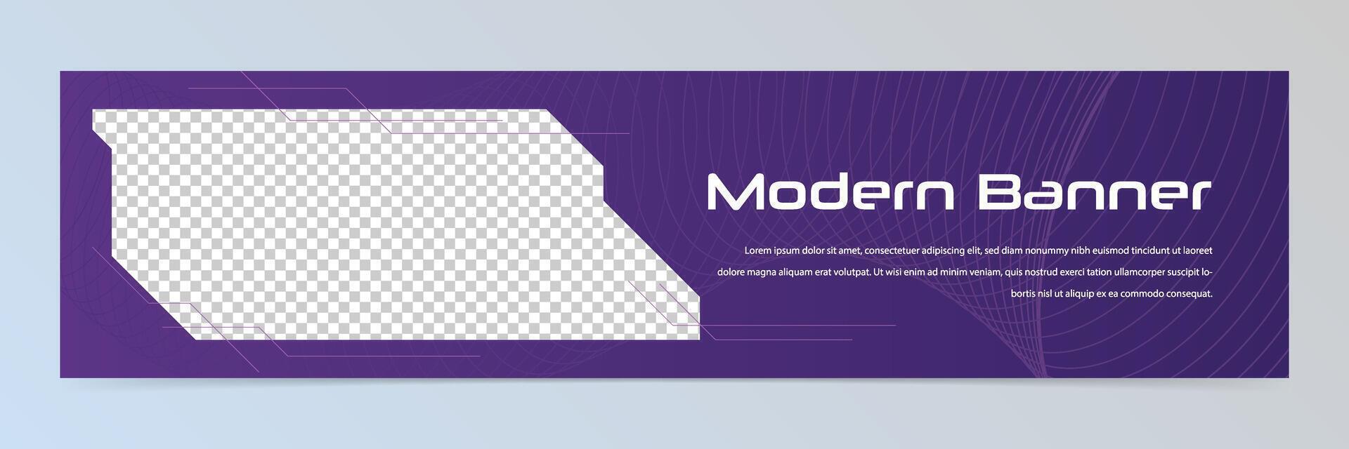 Modern abstract futuristic banner design template vector