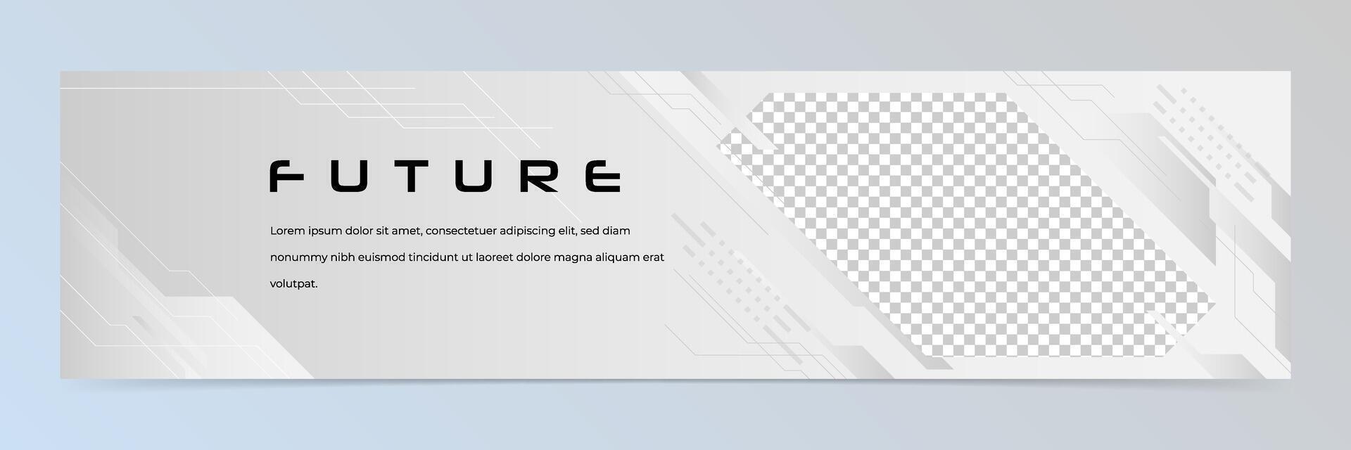 Modern abstract futuristic banner design template vector