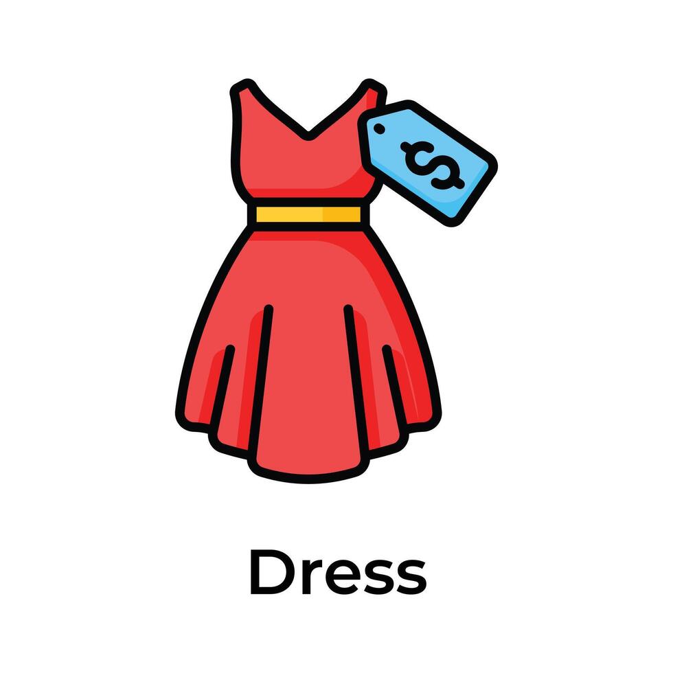 de moda diseño de señoras atuendo, hermosa señoras traje, fiesta vestido, señoras vestido vector