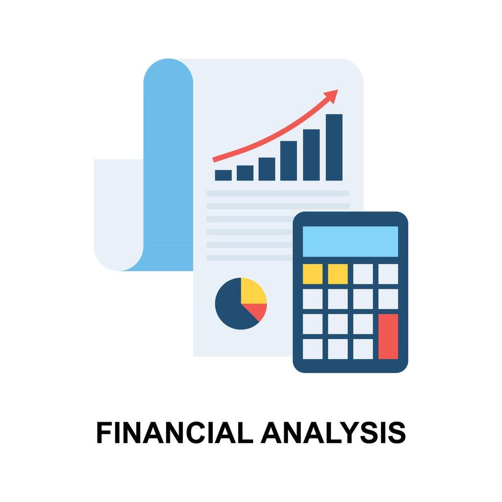 Business report, financial report concept vector design, ready to use and download