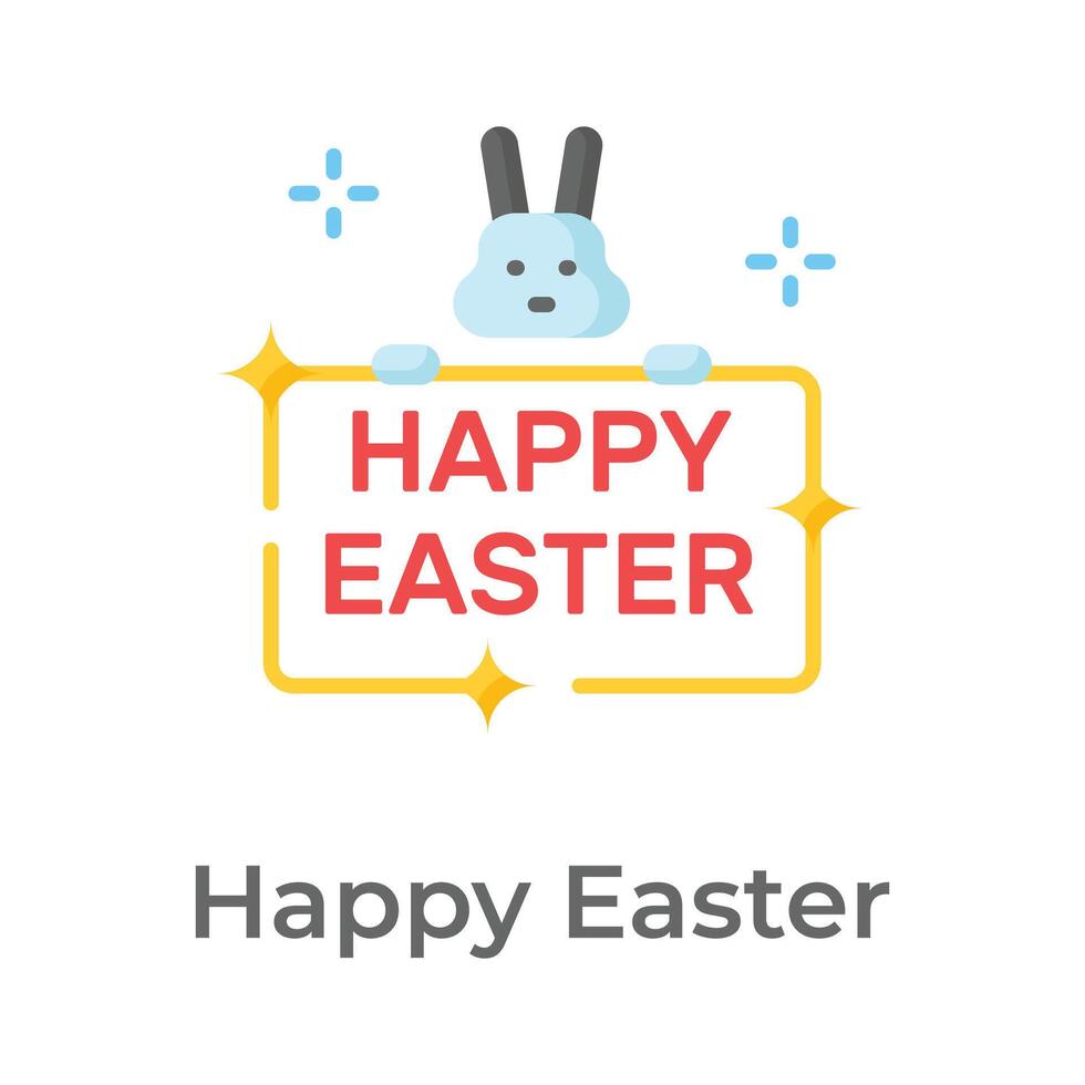 contento Pascua de Resurrección icono, diseño para fiesta saludo tarjeta y invitación de el Pascua de Resurrección día vector