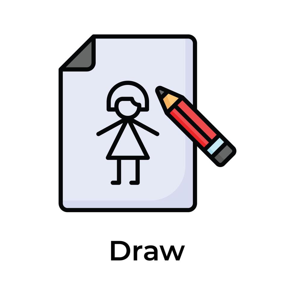 Mother sketch on page, mothers day drawing vector design