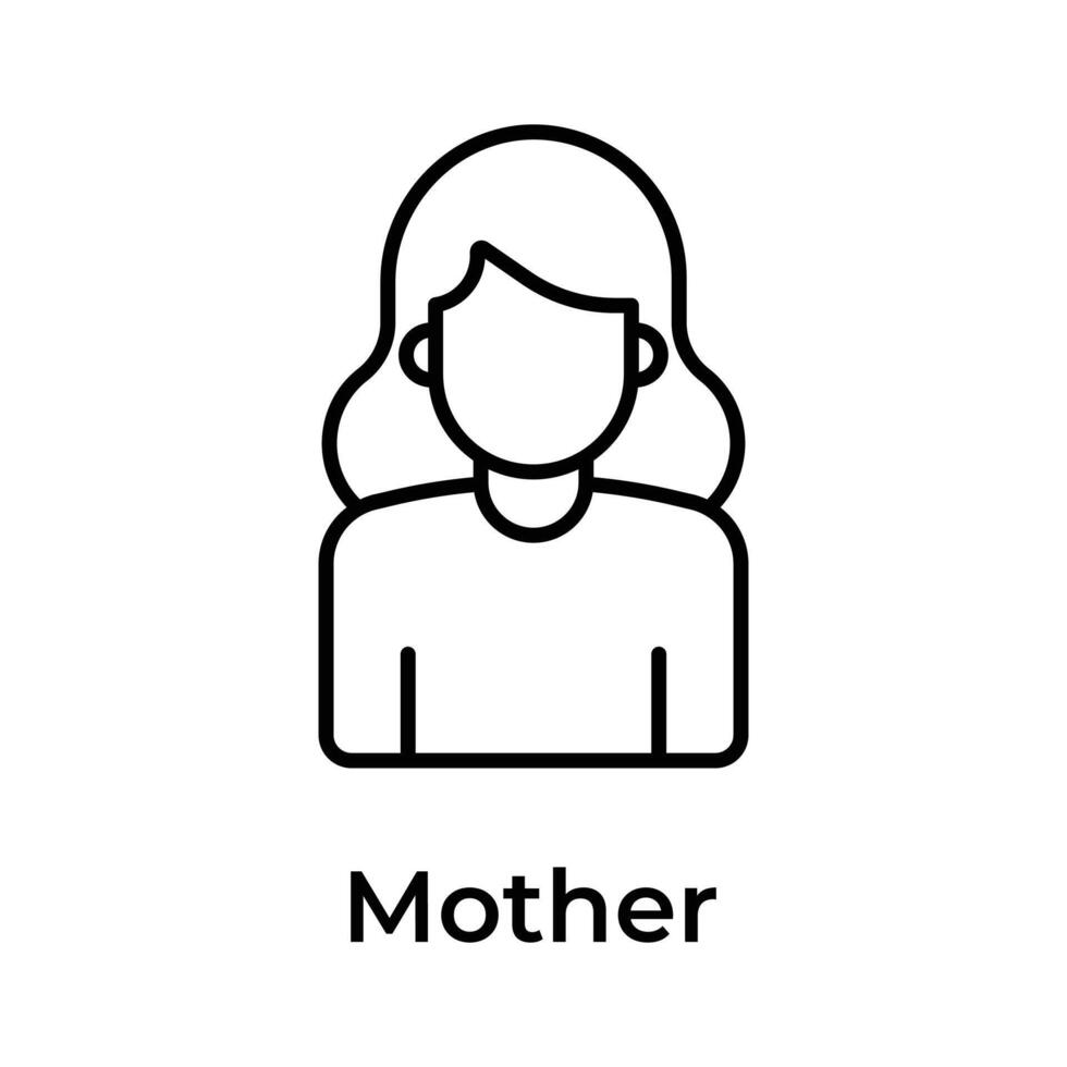 Grab this unique icon of mother in modern flat style vector