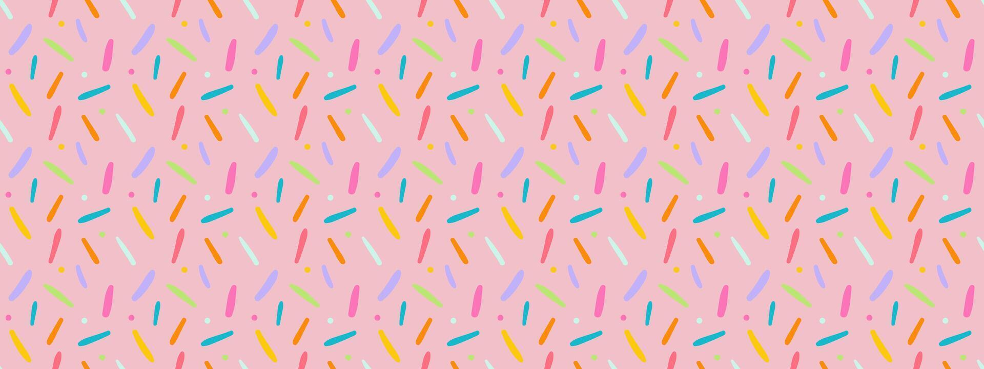 Seamless simple sprinkle confetti easter candy pattern. Vector illustration for holidays.