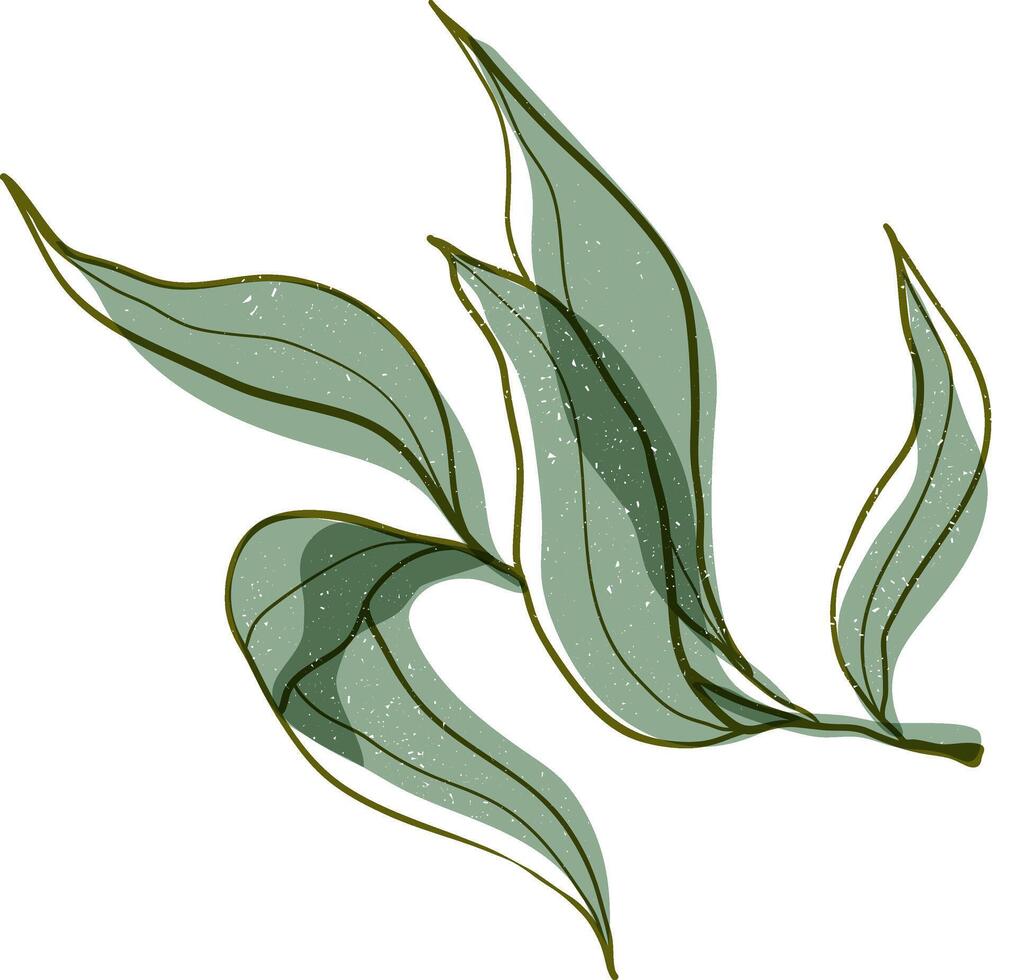 vector mano dibujado vistoso aceituna rama ilustración con retro risografía efecto y chapoteo textura.la concepto de Mediterráneo alimento. italiano griego planta aislado en blanco antecedentes.