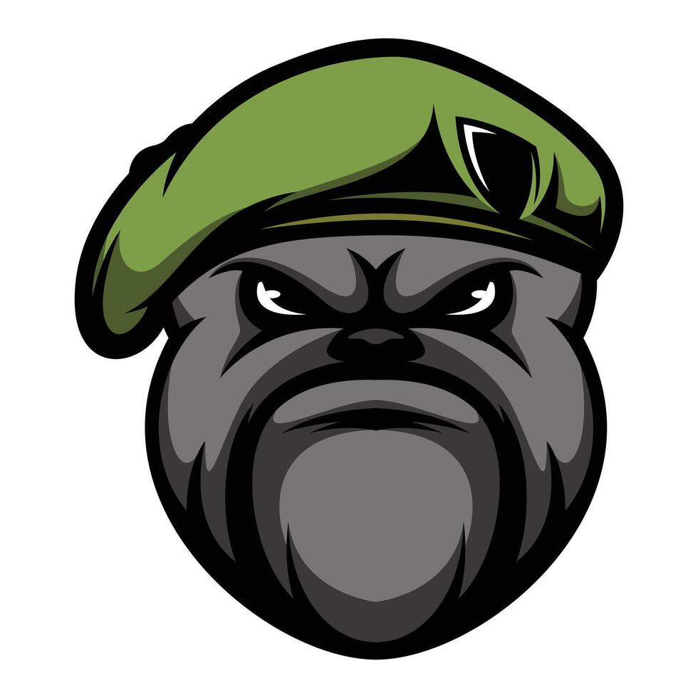 Bulldog Army Design vector