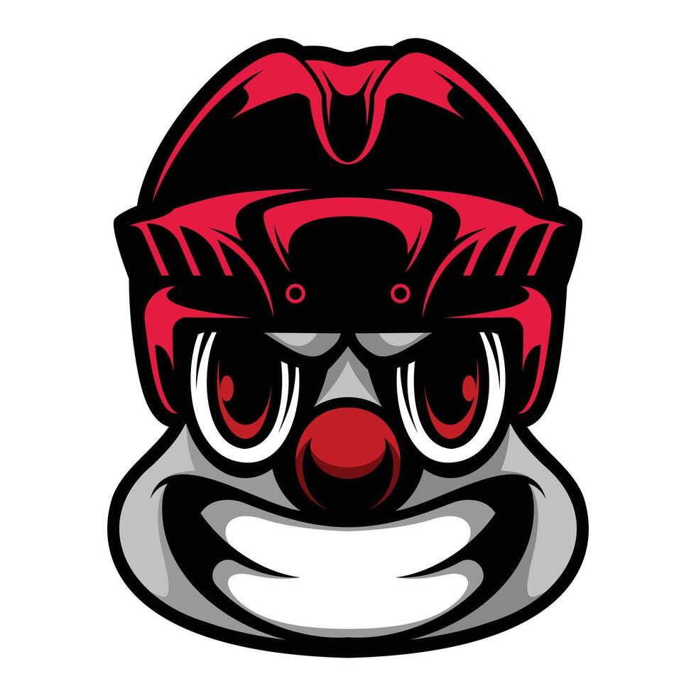 Clown Hockey Helmet vector