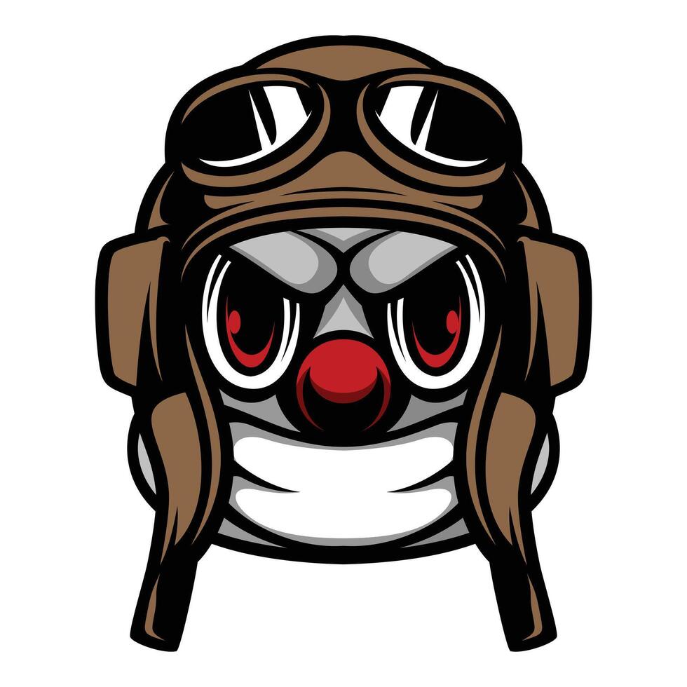 Clown Pilot Design vector