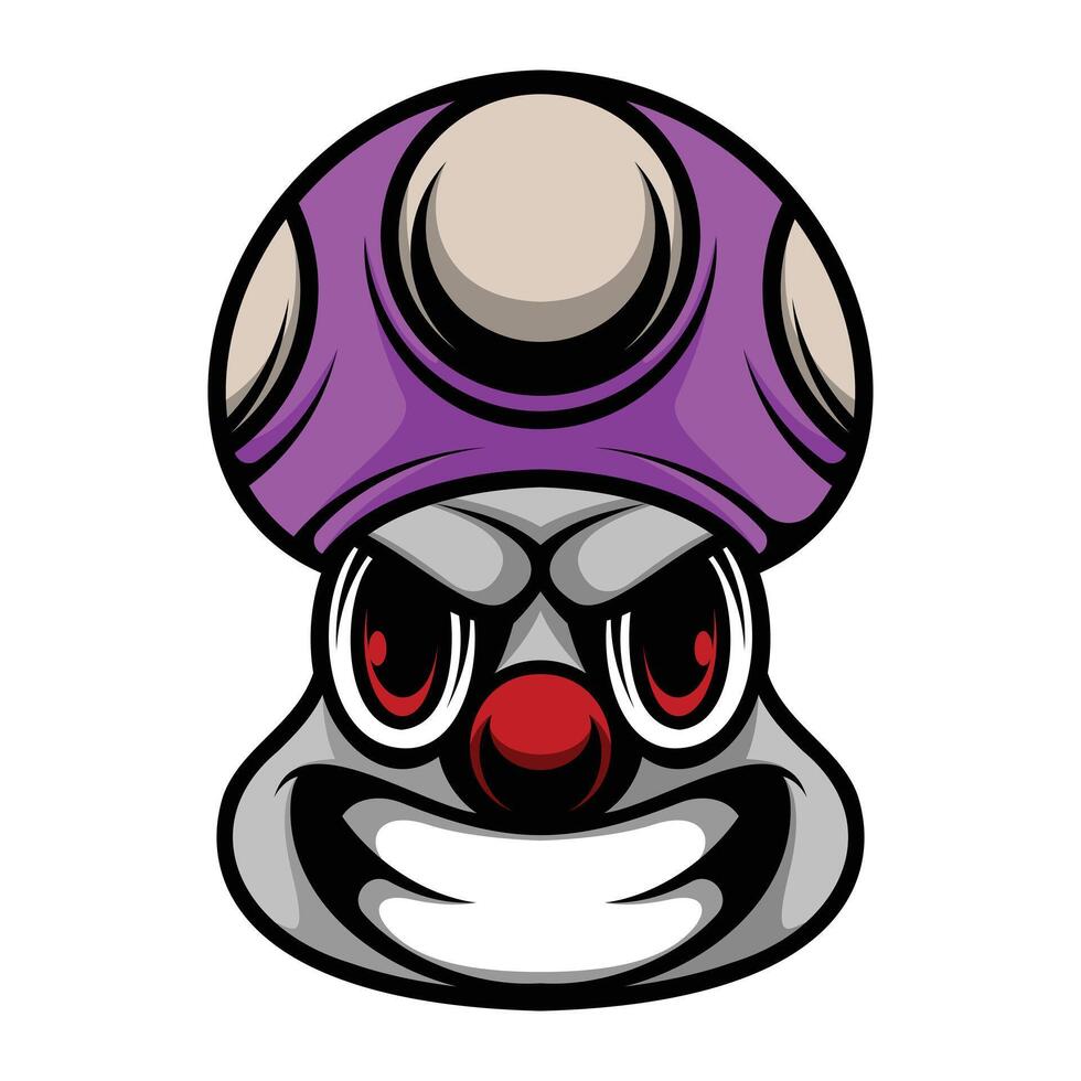 Clown Mushroom Hat vector