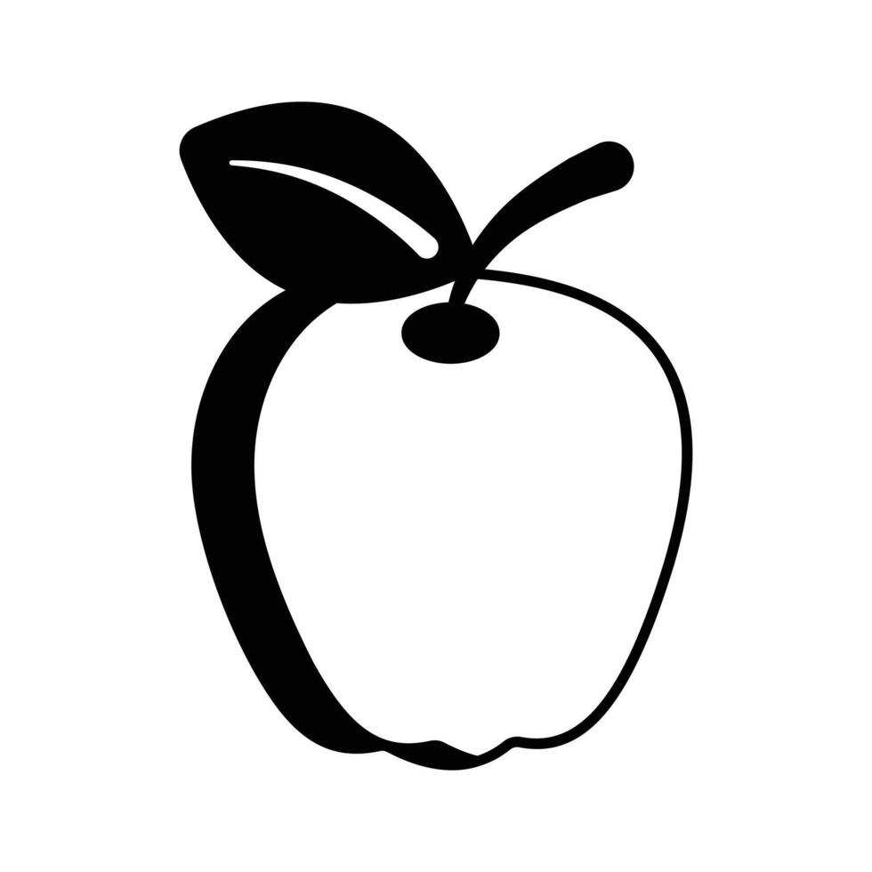 un personalizable icono de Fresco manzana, Listo a utilizar vector