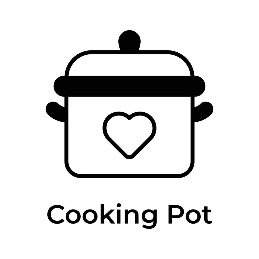 Get your hold on this beautiful icon of cooking pot, ready to use vector