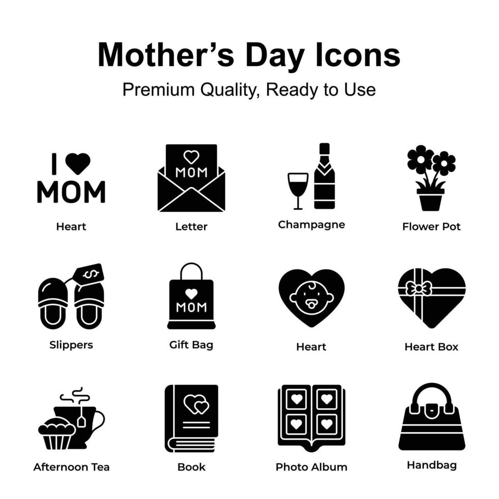 Get your hands on this amazing mothers day vectors set