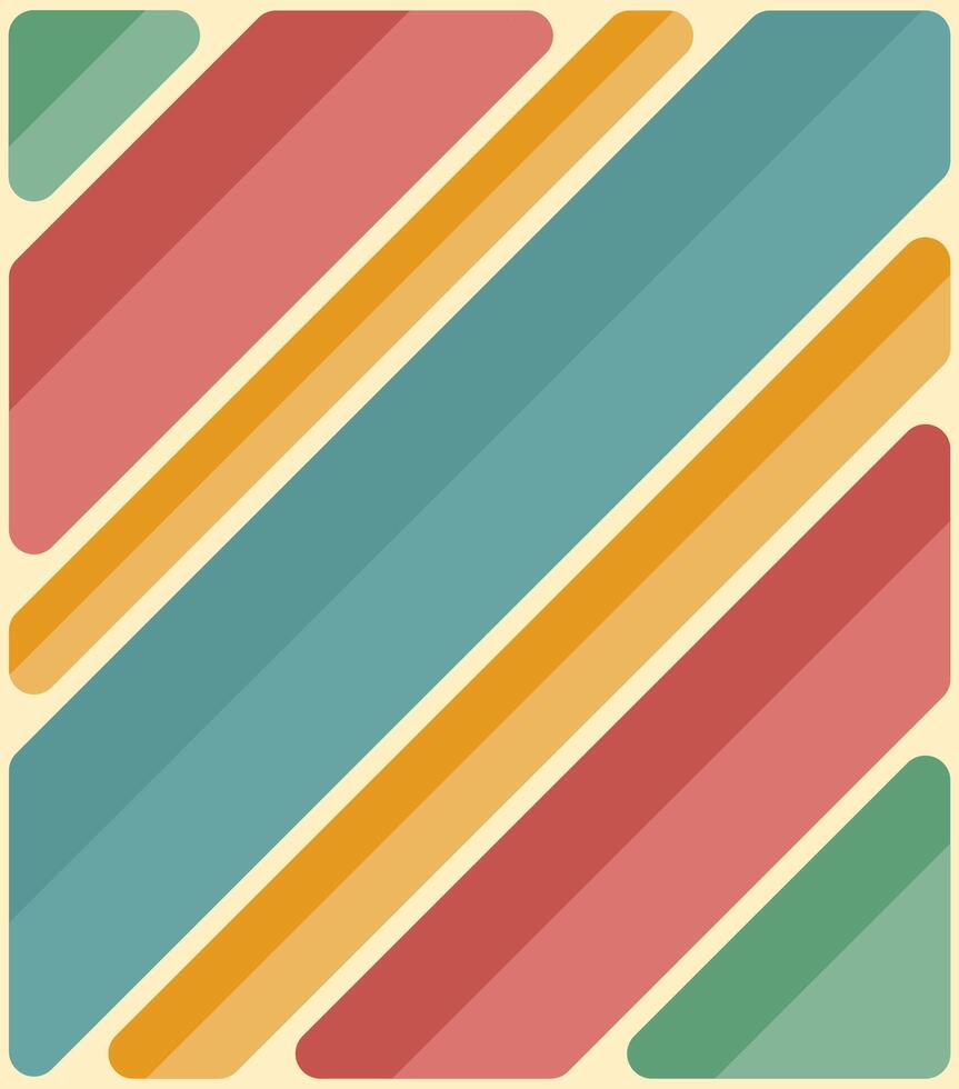 vintage colorful lines abstract background vector