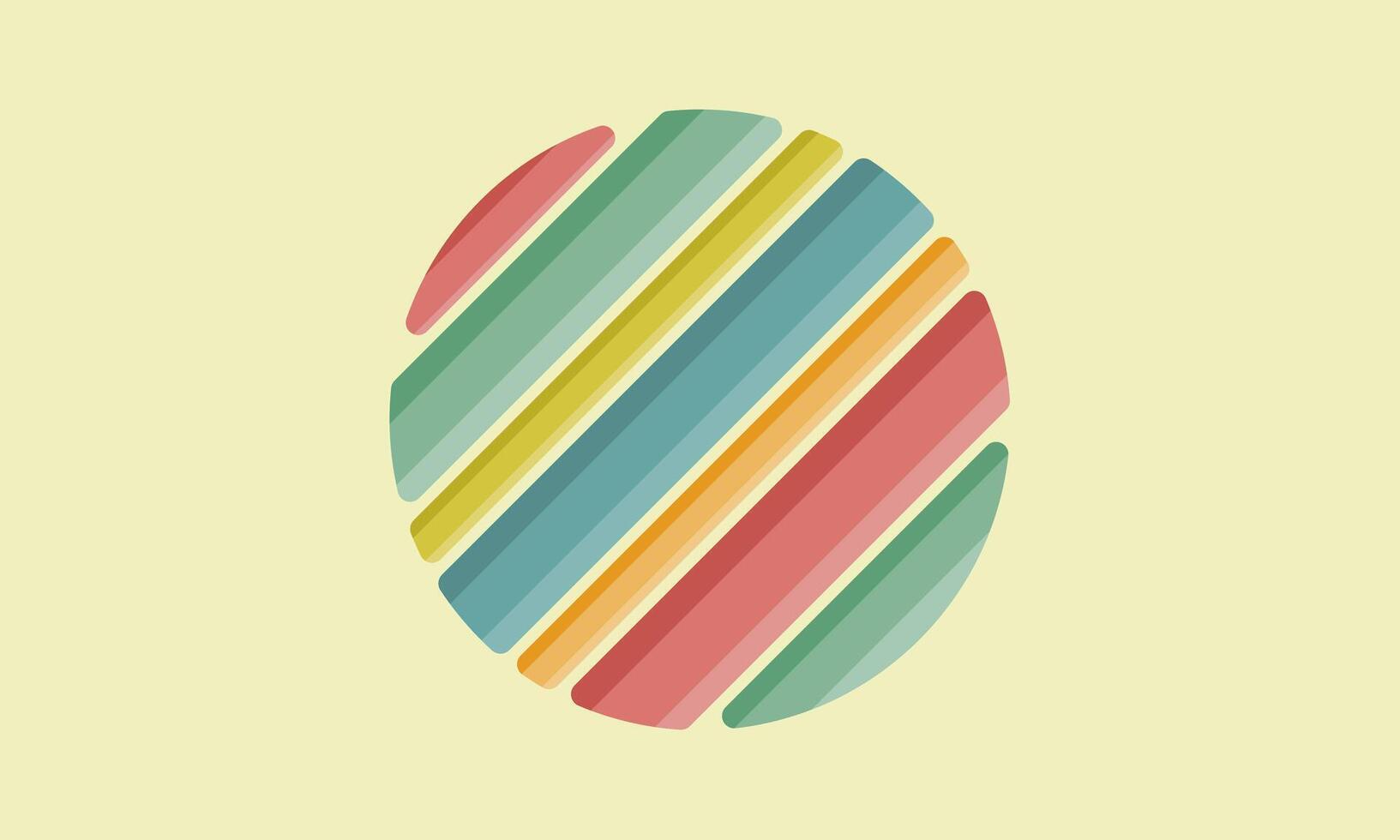 a colorful striped pattern vector