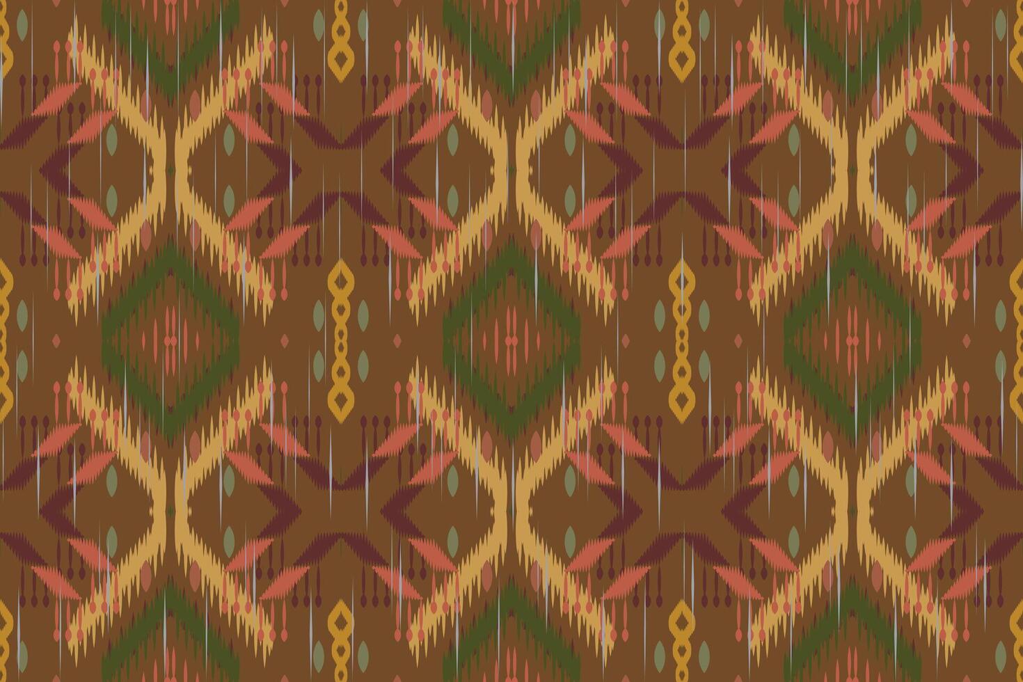 ikat floral cachemir bordado en blanco fondo.ikat étnico oriental modelo tradicional.azteca estilo resumen vector ilustración.diseño para textura,tela,ropa,envoltura,decoración,bufanda,alfombra