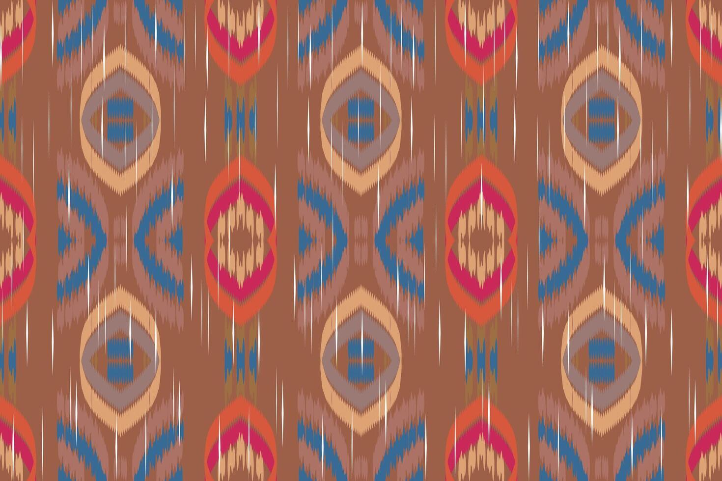 Ikat Paisley Embroidery on the Fabric in Indonesia,india and Asian countries.geometric Ethnic Oriental Seamless pattern.aztec Style. illustration.design for Texture,fabric,clothing,wrapping,carpet. vector