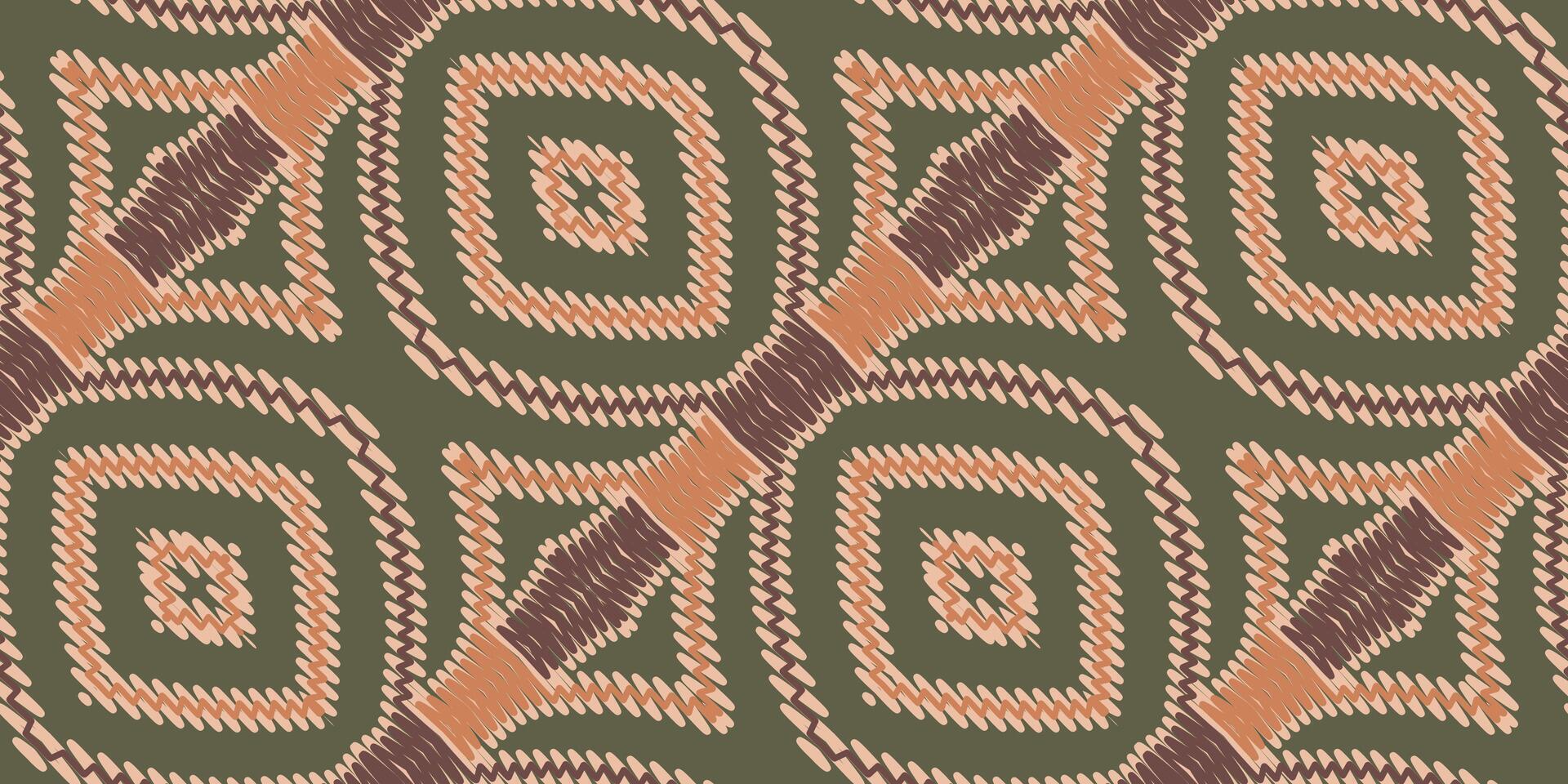 African Ikat Paisley Embroidery. Geometric Ethnic Oriental Seamless Pattern Traditional Background. Aztec Style Abstract Vector Illustration. Design for Texture, Fabric, Clothing, Wrapping, Carpet.