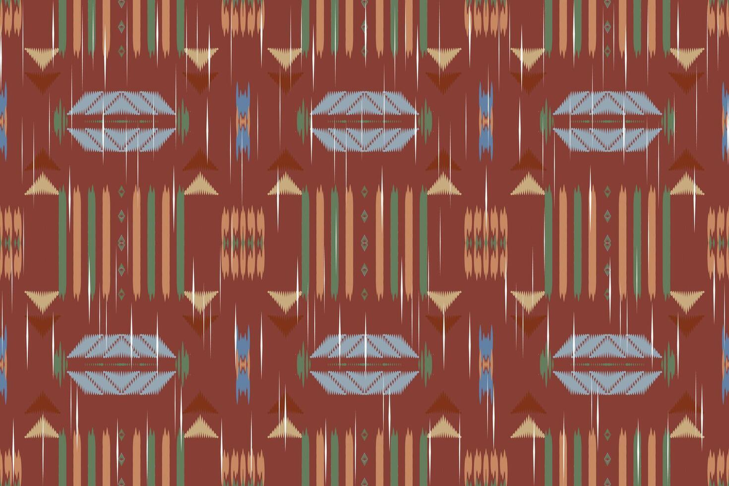 Ikat Paisley Embroidery on the Fabric in Indonesia,india and Asian countries.geometric Ethnic Oriental Seamless pattern.aztec Style. illustration.design for Texture,fabric,clothing,wrapping,carpet. vector