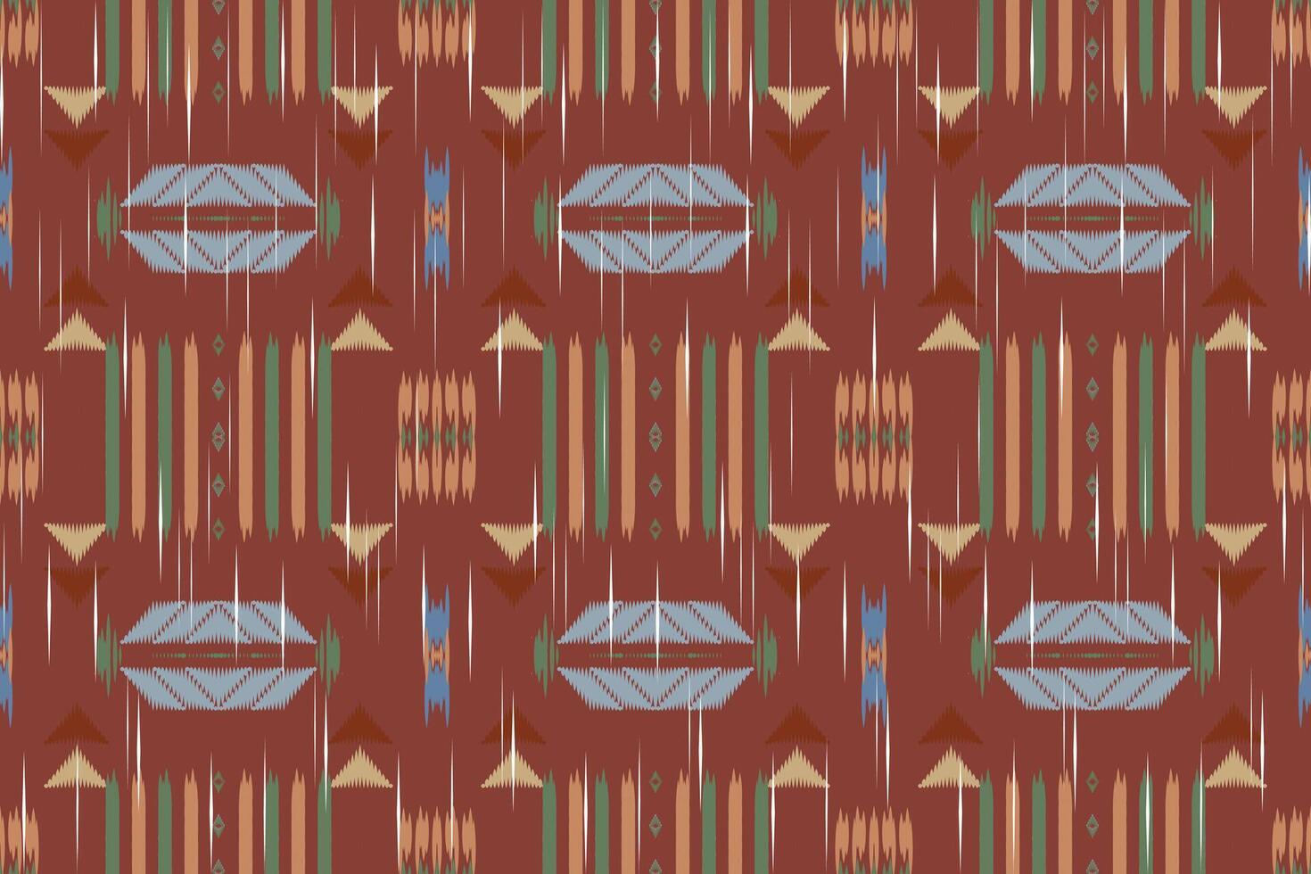 ikat cachemir bordado en el tela en indonesia, india y asiático países.geométricos étnico oriental sin costura patrón.azteca estilo. ilustración.diseño para textura,tela,ropa,envoltura,alfombra. vector