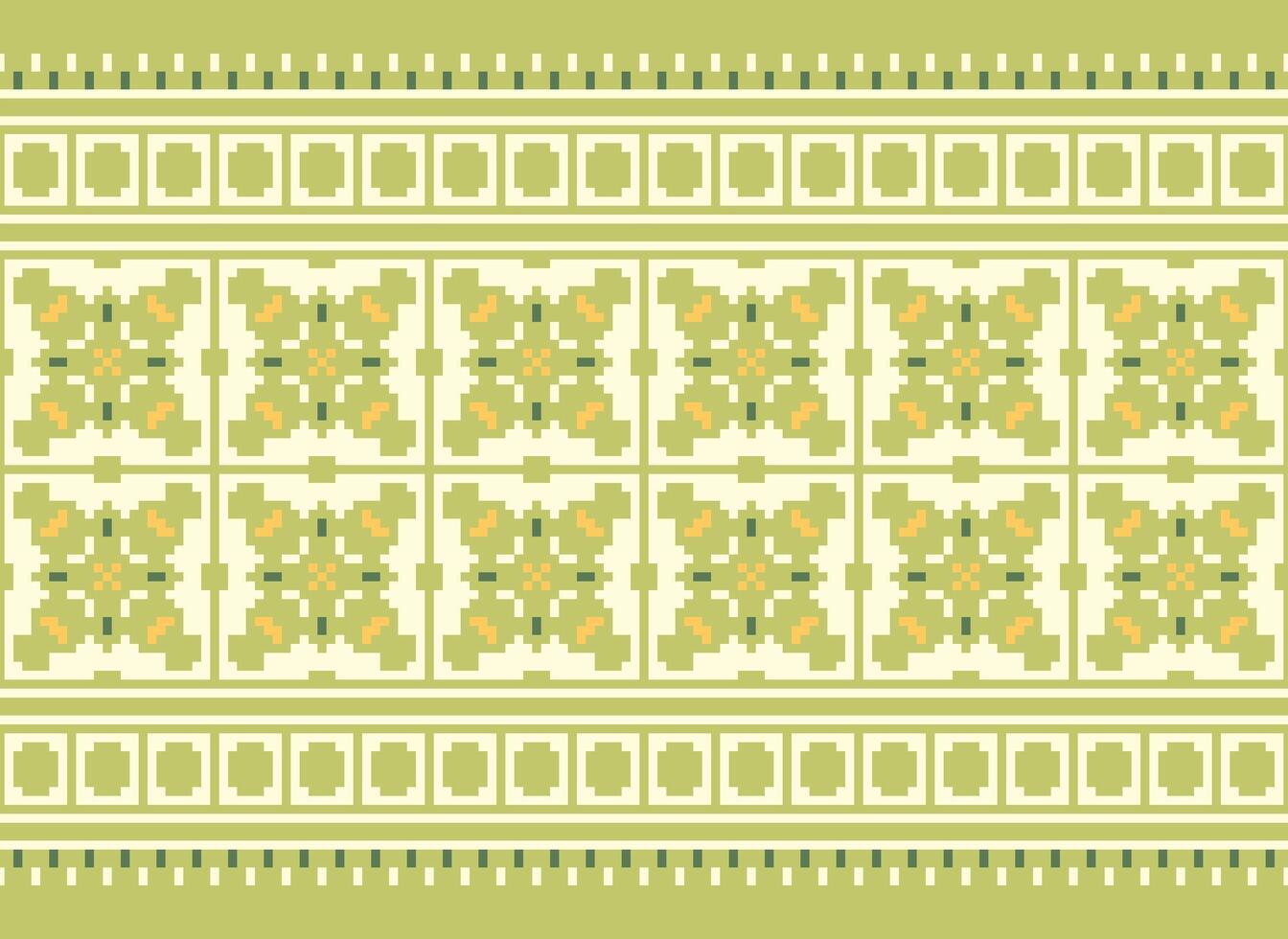 étnico geométrico sin costura tela modelo cruzar puntada. ikat bordado oriental píxel modelo crema antecedentes. resumen, vector, ilustración. textura, cruz puntada,bufanda,decoración,motivos,papel tapiz. vector